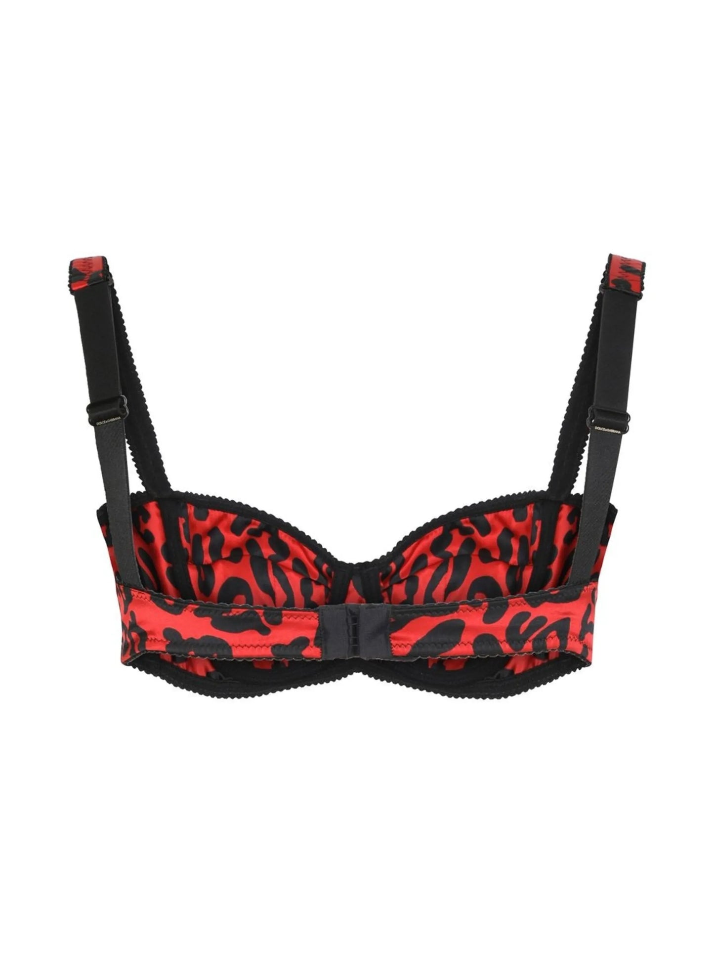 leopard-print balconette bra