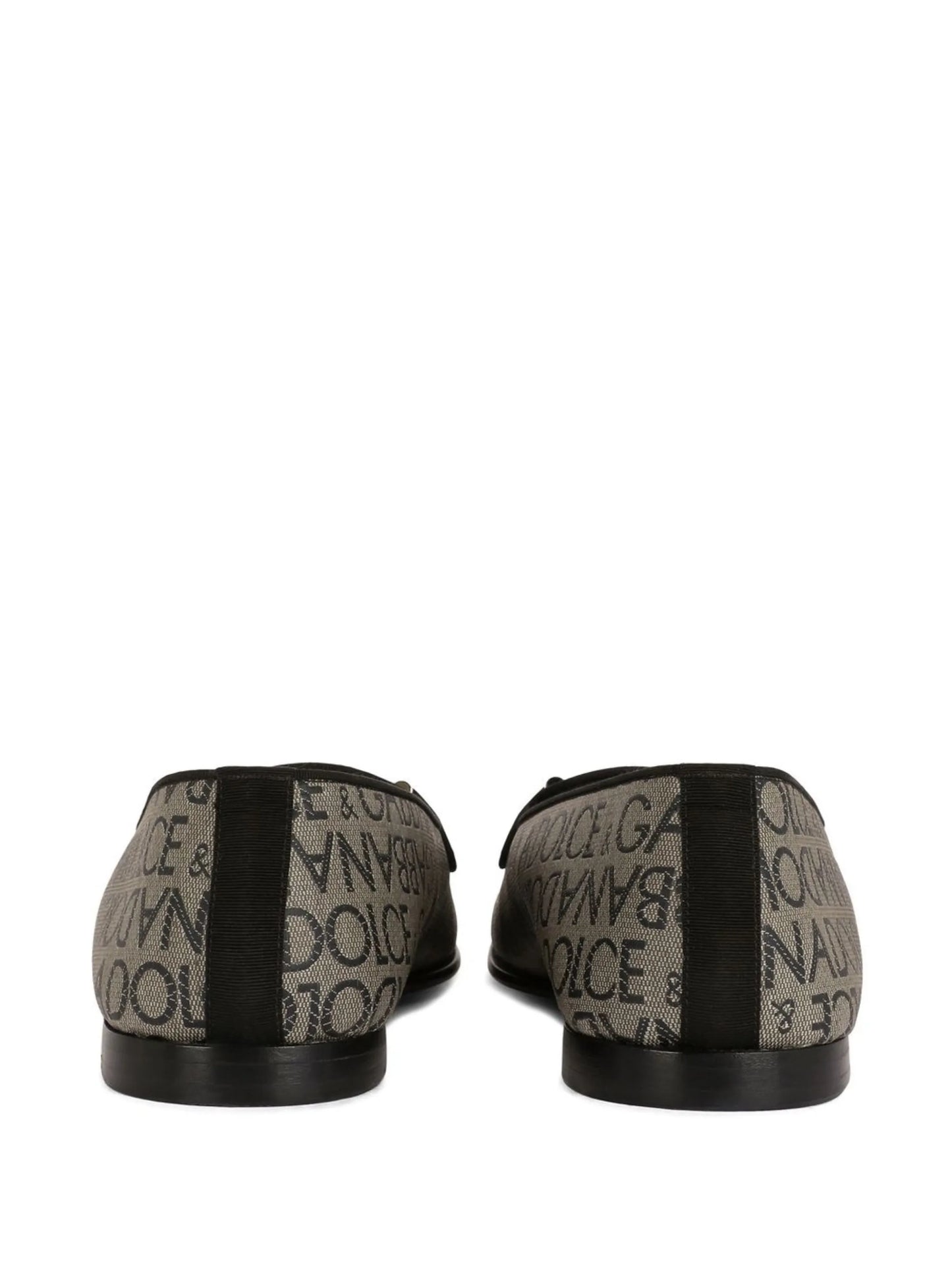 logo-tag jacquard loafers