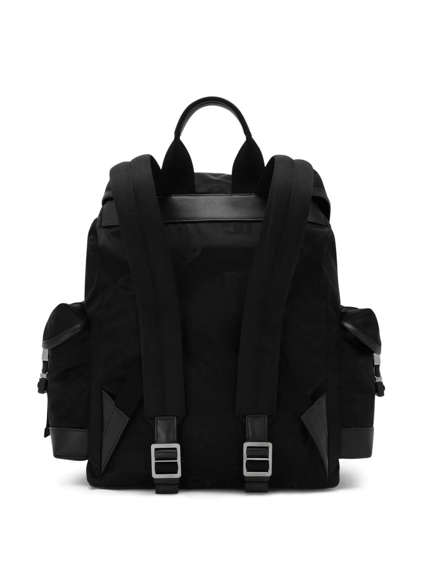 logo-plaque foldover-top backpack