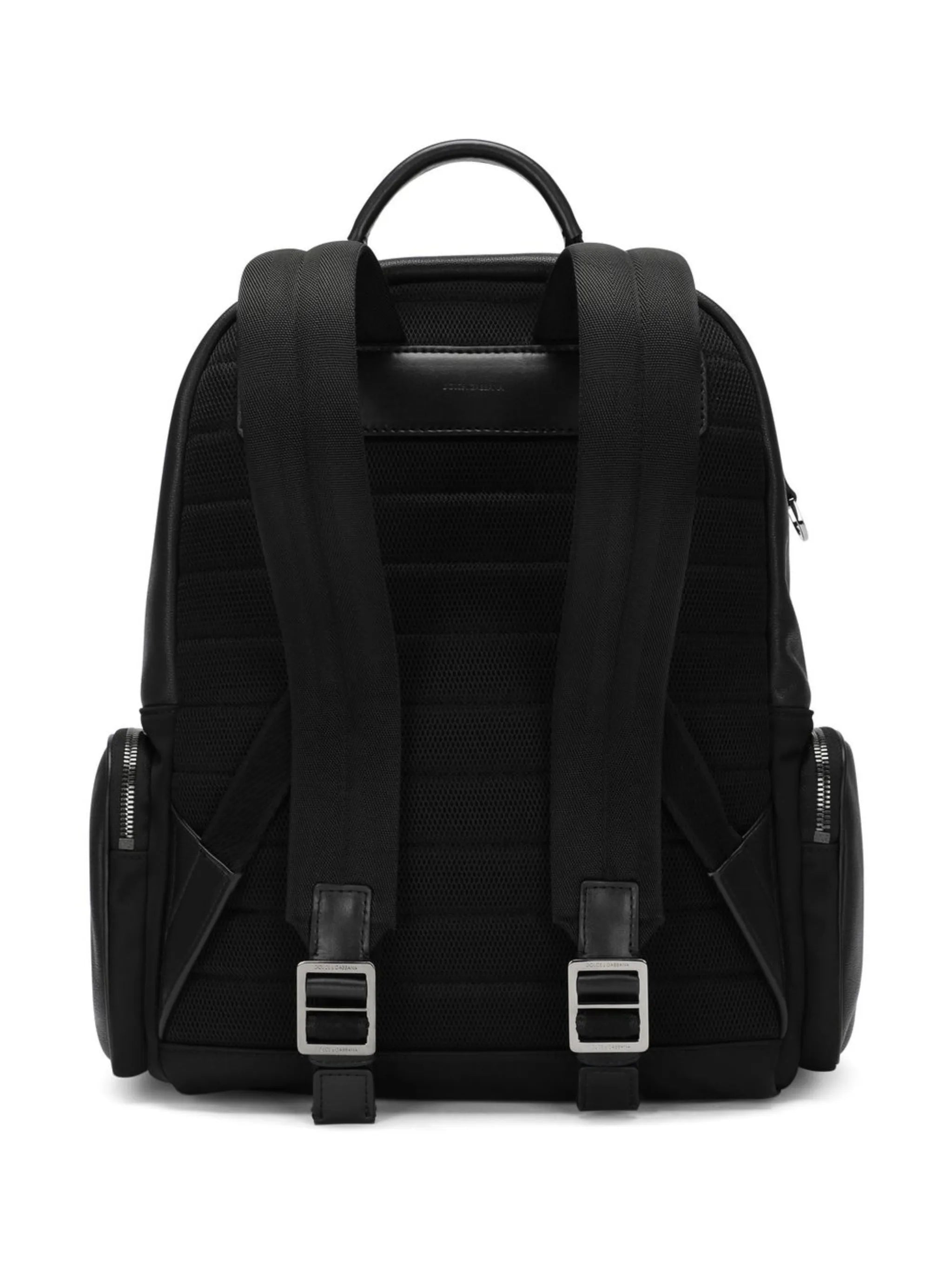 logo-tag leather backpack