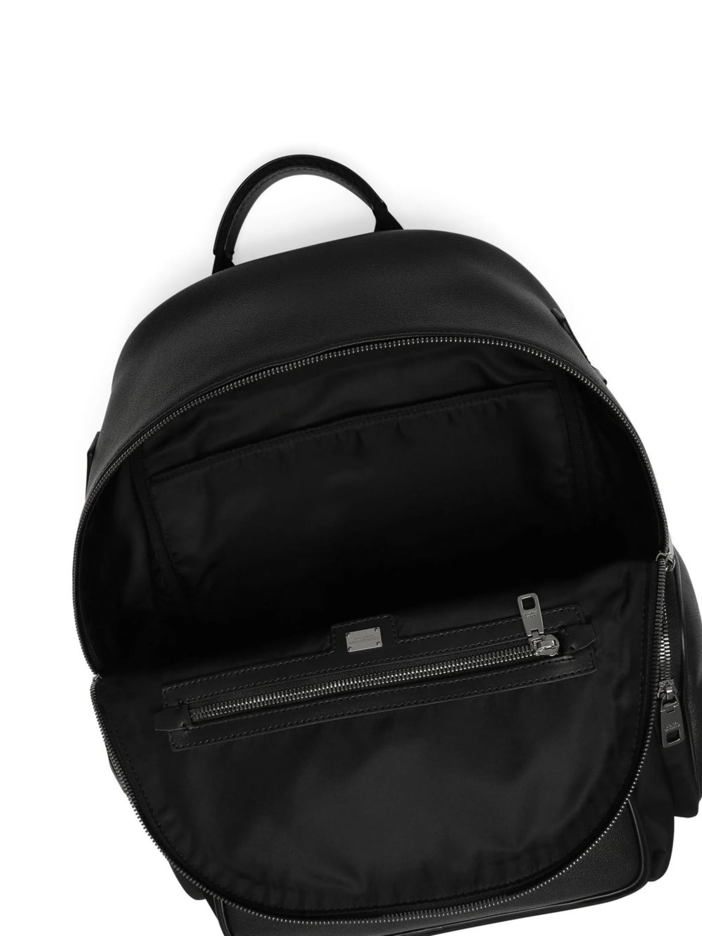 logo-tag leather backpack