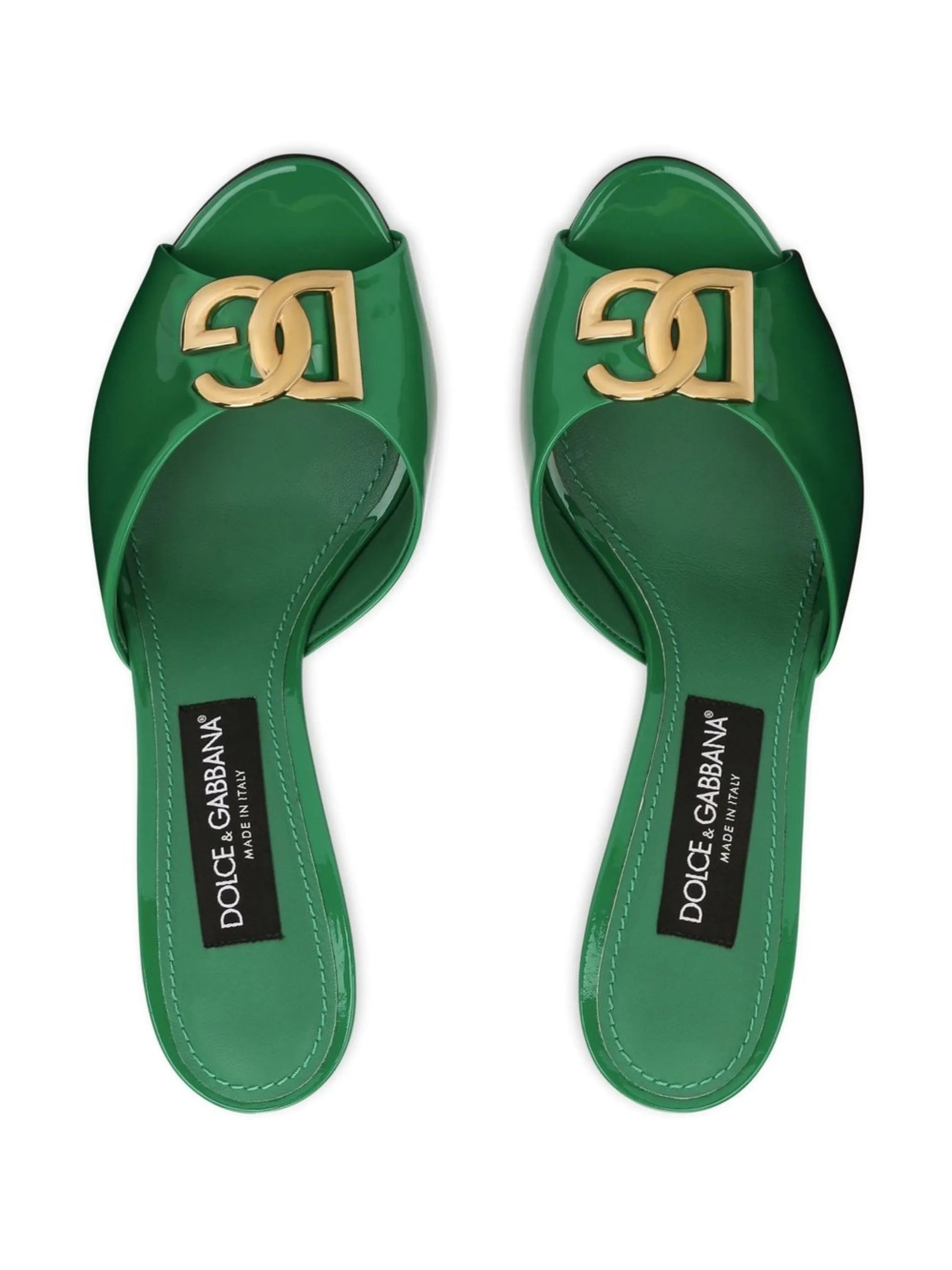 85mm patent-leather sandals