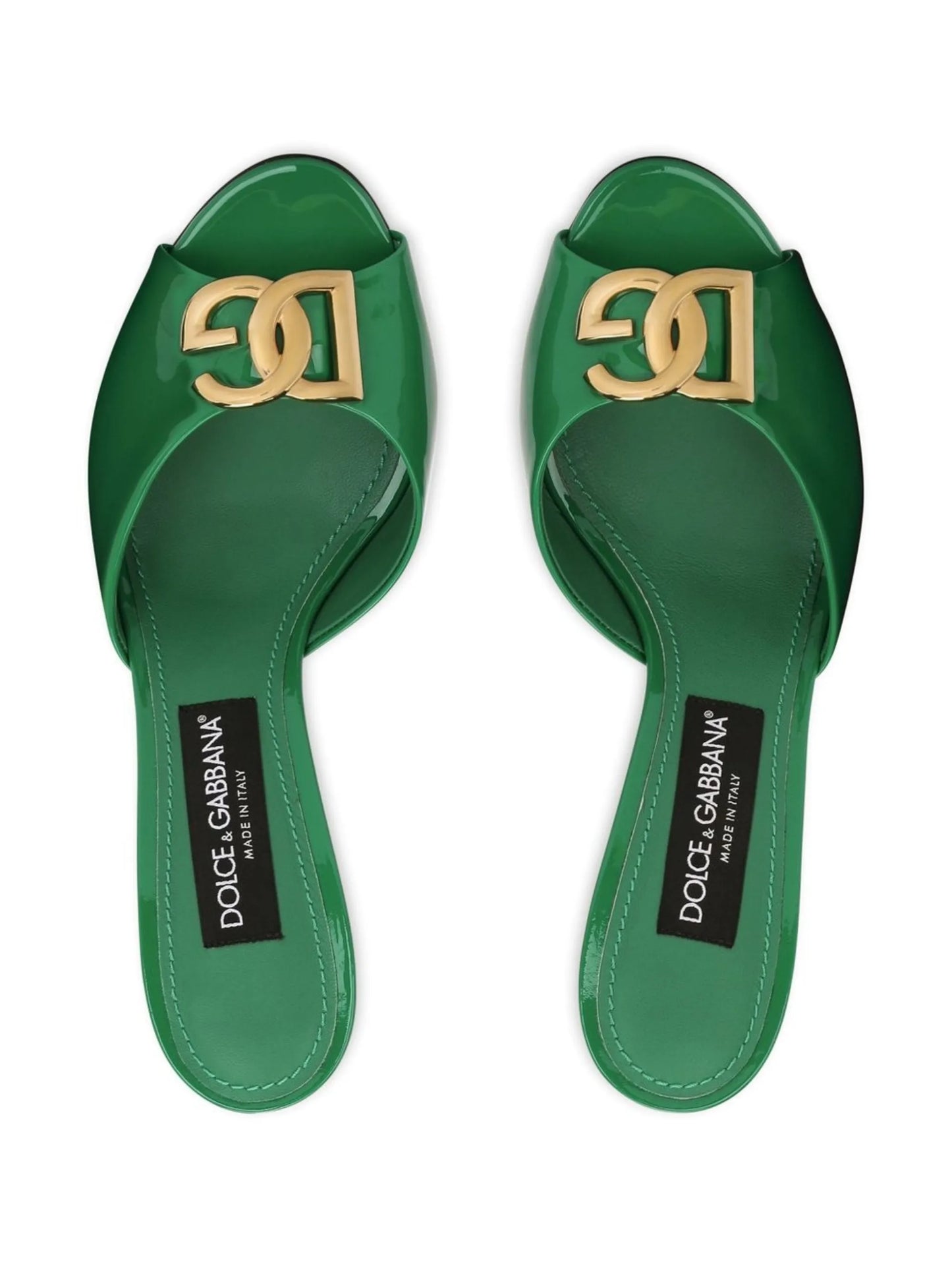 85mm patent-leather sandals