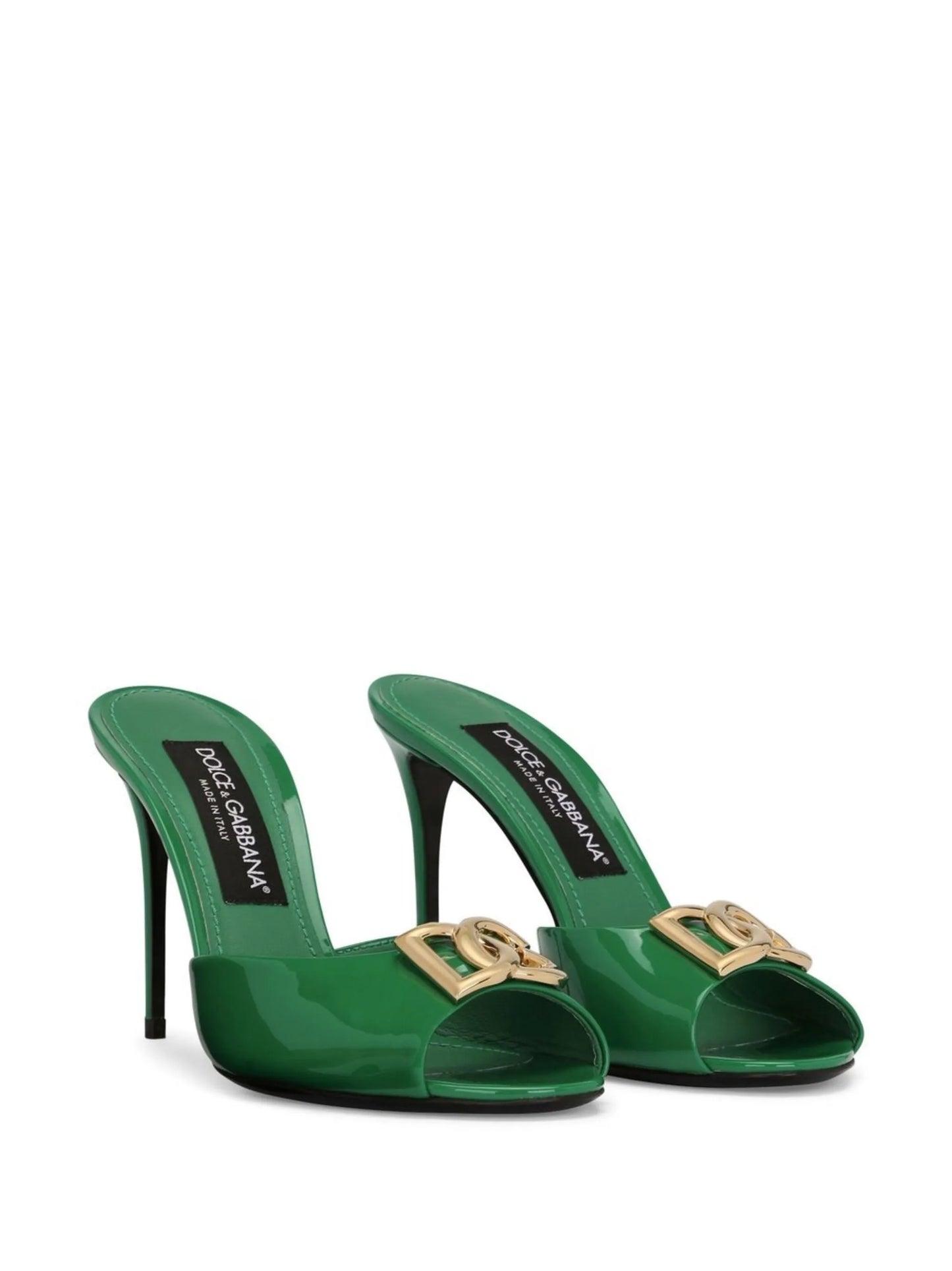 85mm patent-leather sandals