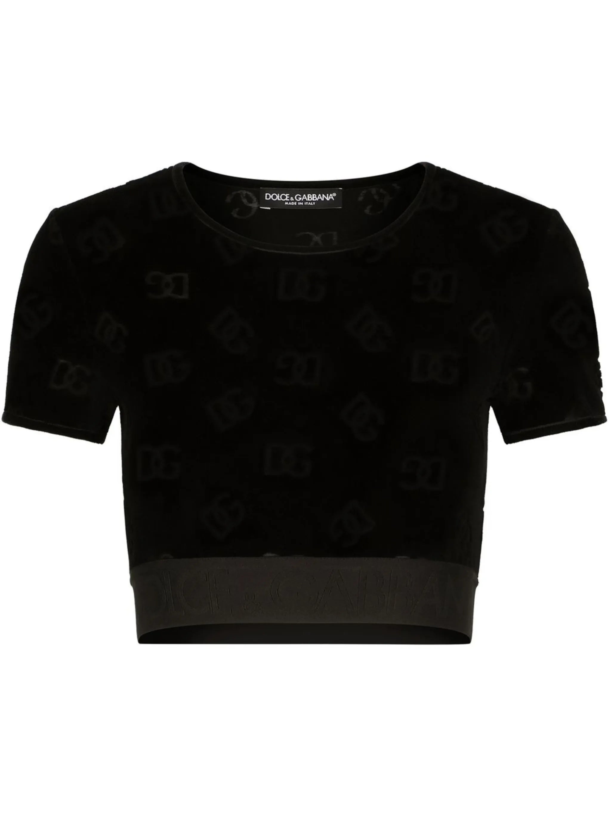 DG-logo flocked T-shirt