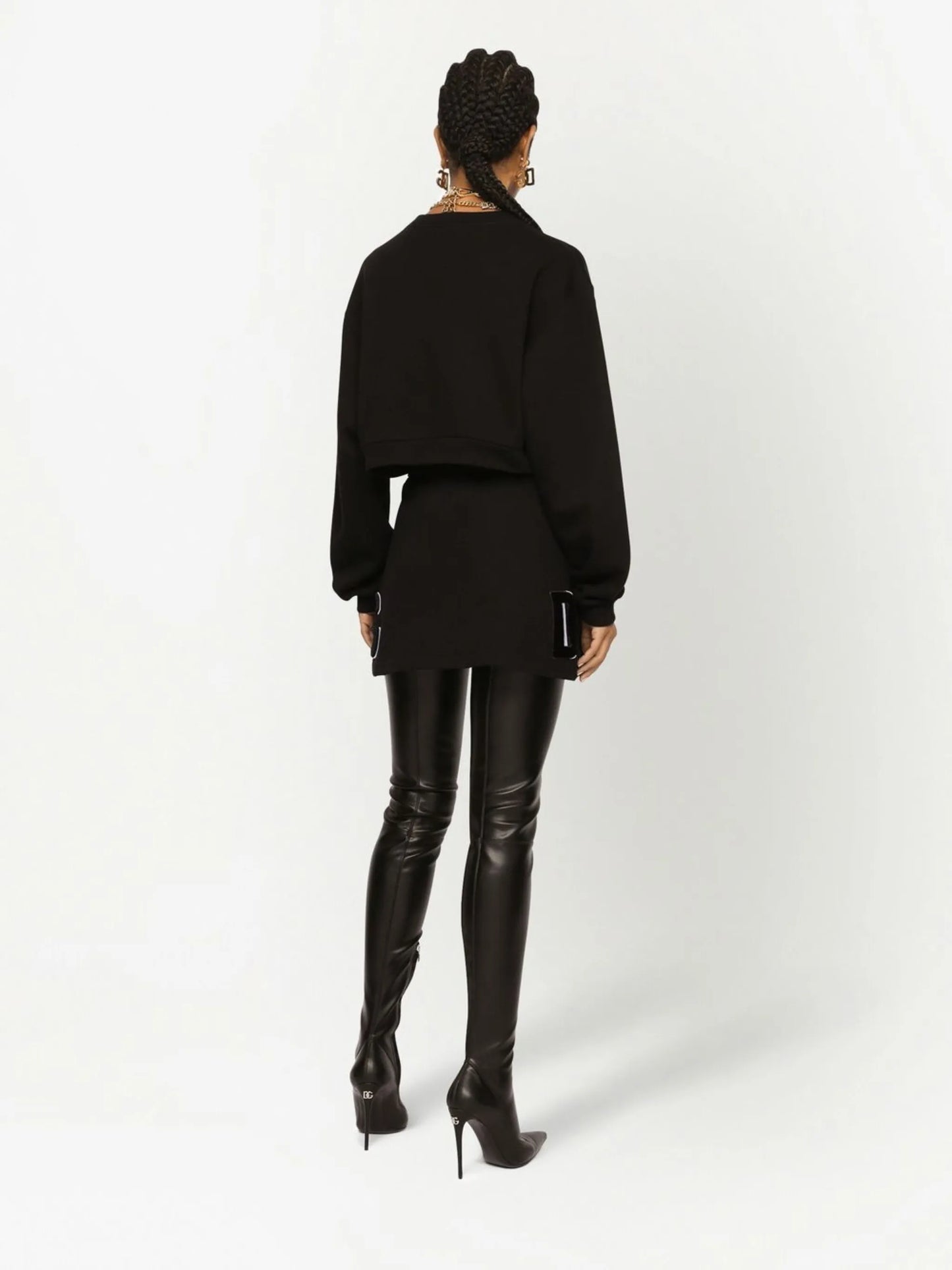 DG-logo cropped sweatshirt
