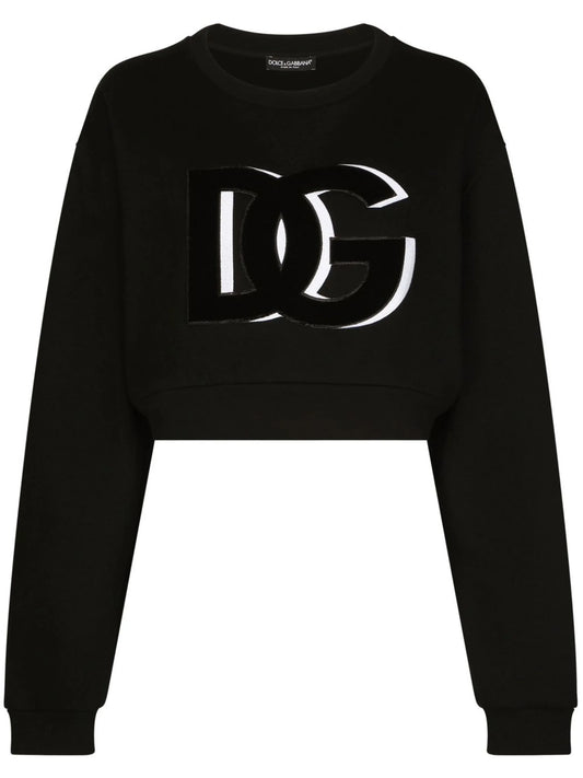 DG-logo cropped sweatshirt