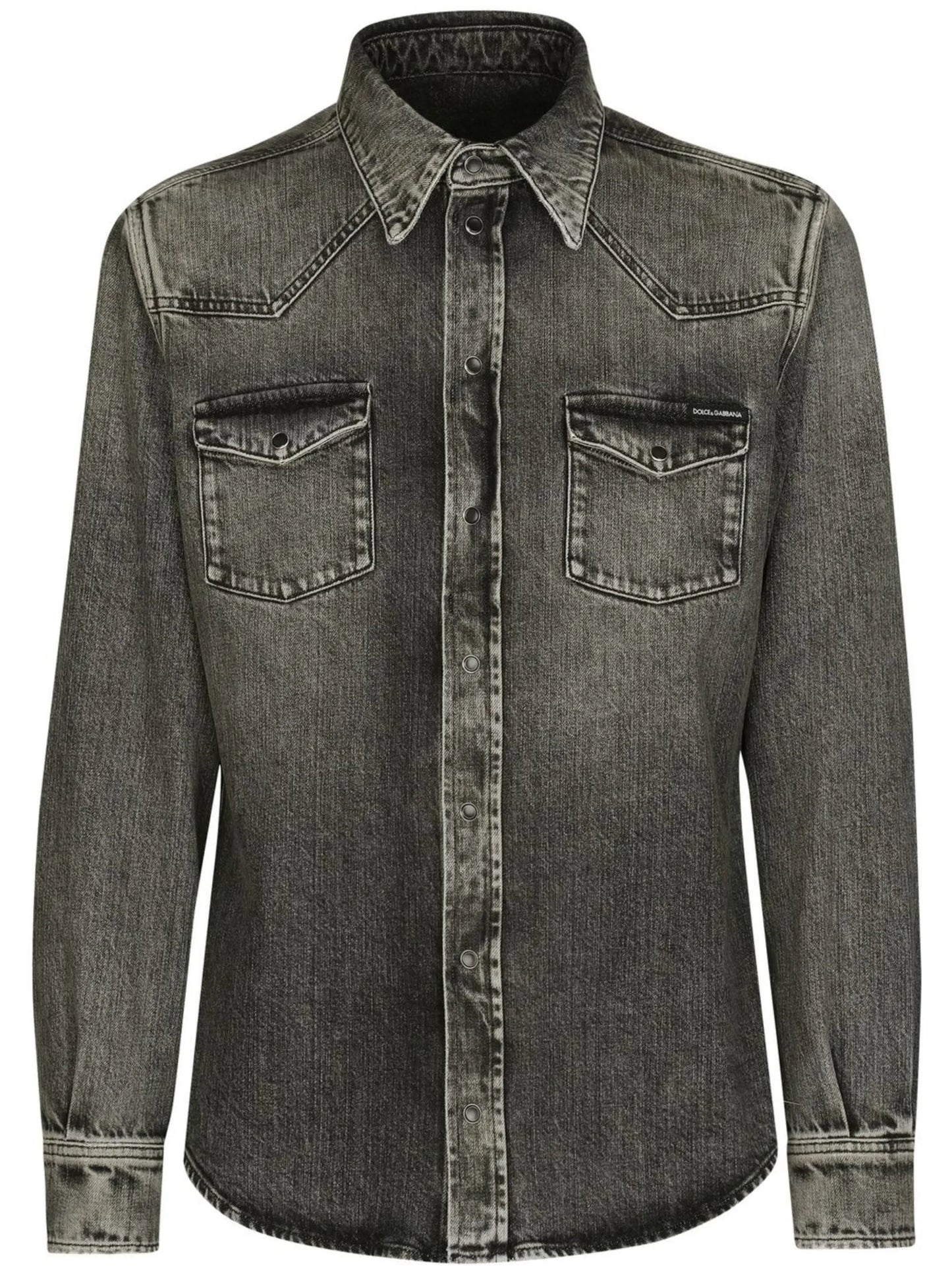 faded denim shirt