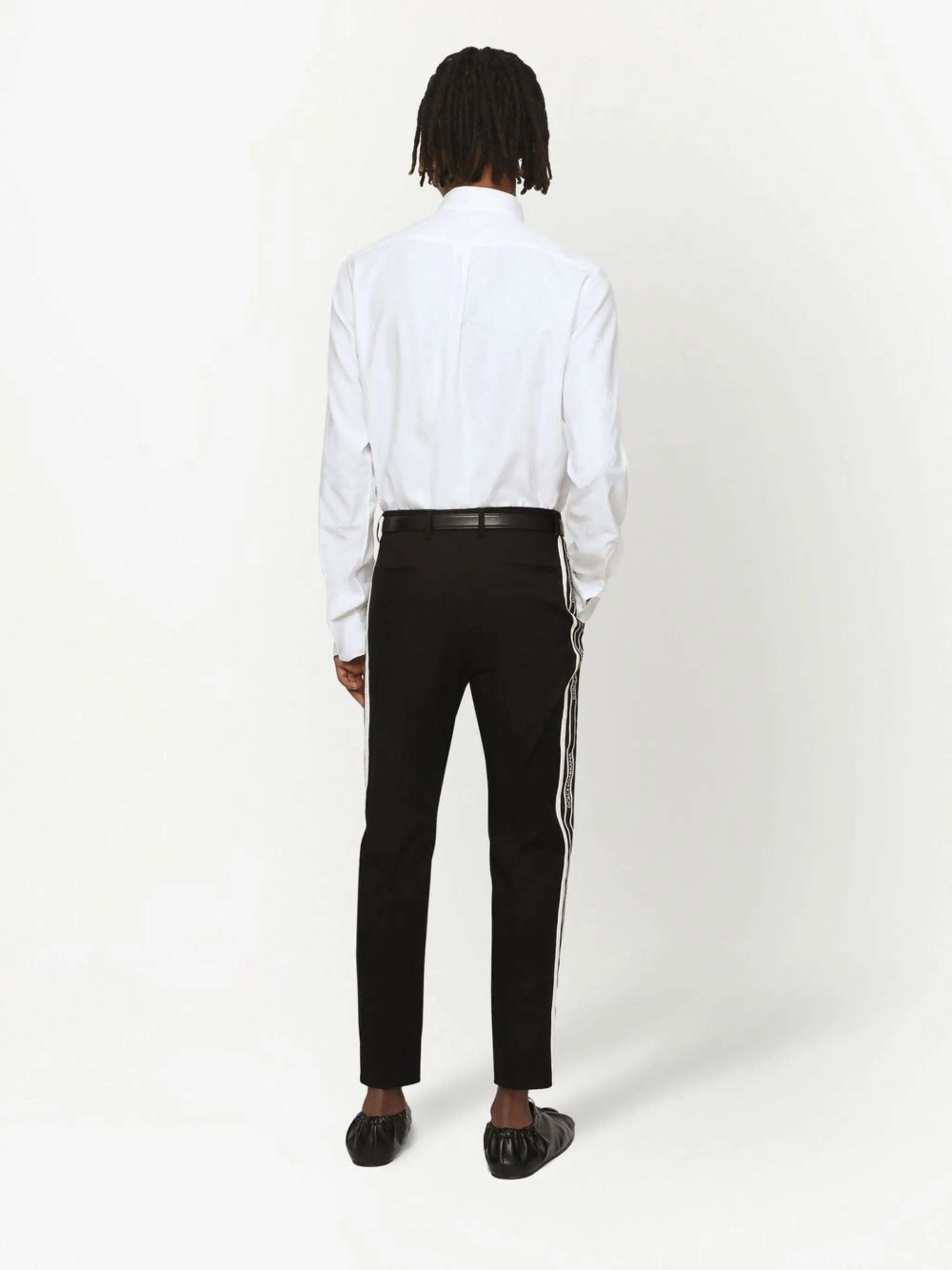 Martini-fit jacquard shirt
