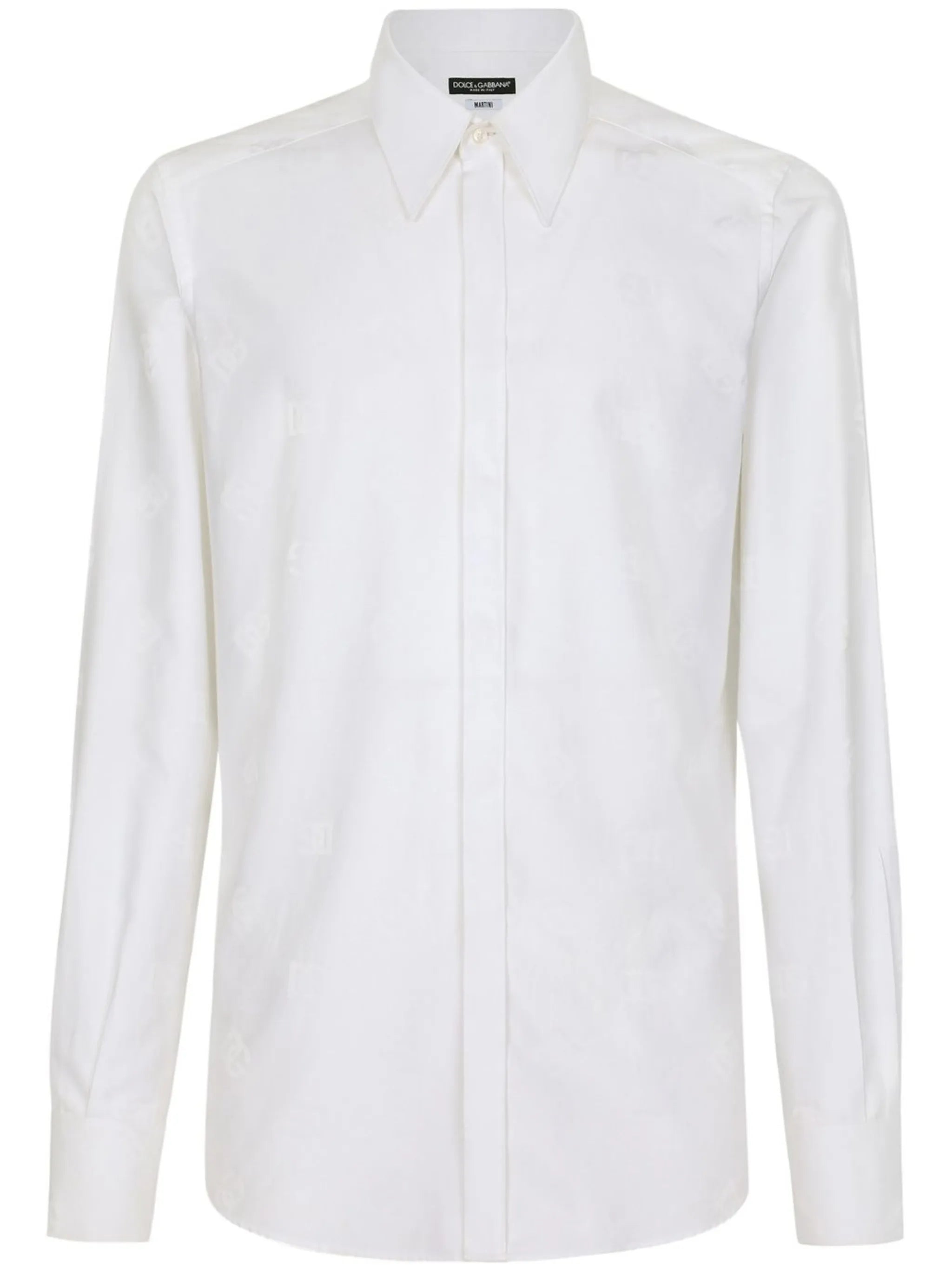 Martini-fit jacquard shirt