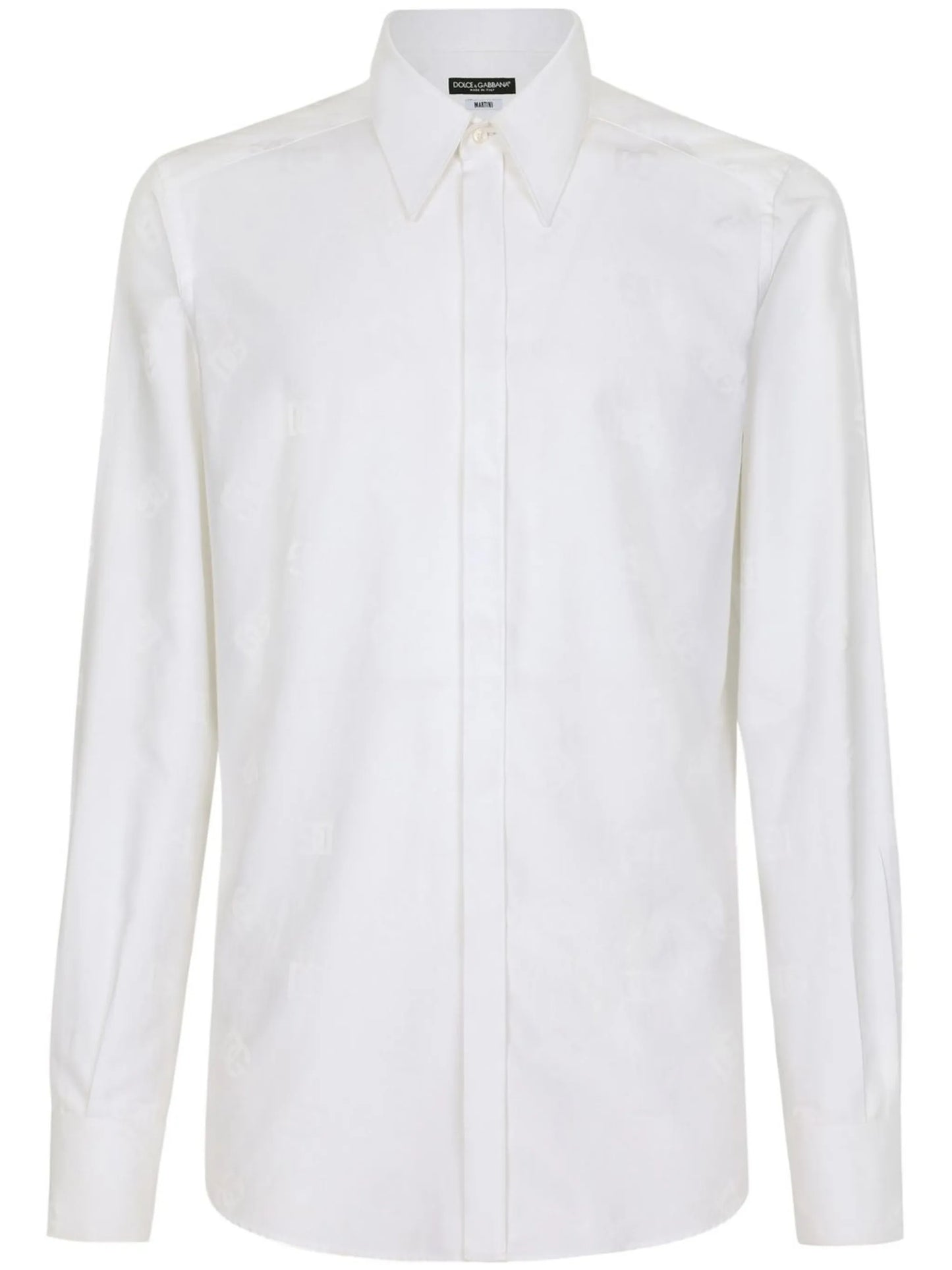 Martini-fit jacquard shirt