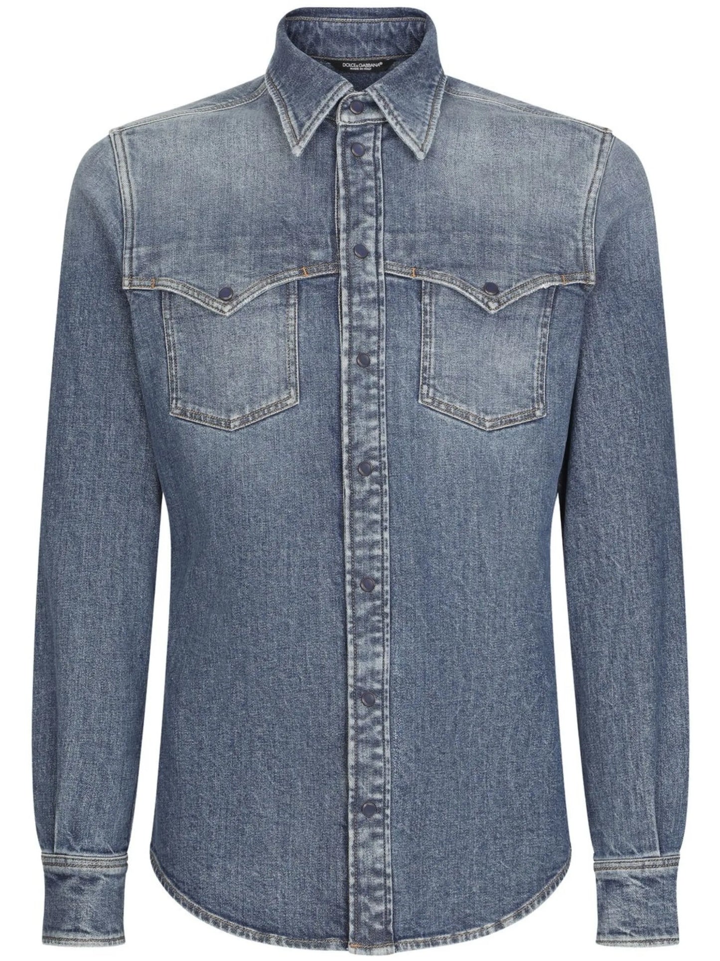 long-sleeve denim shirt