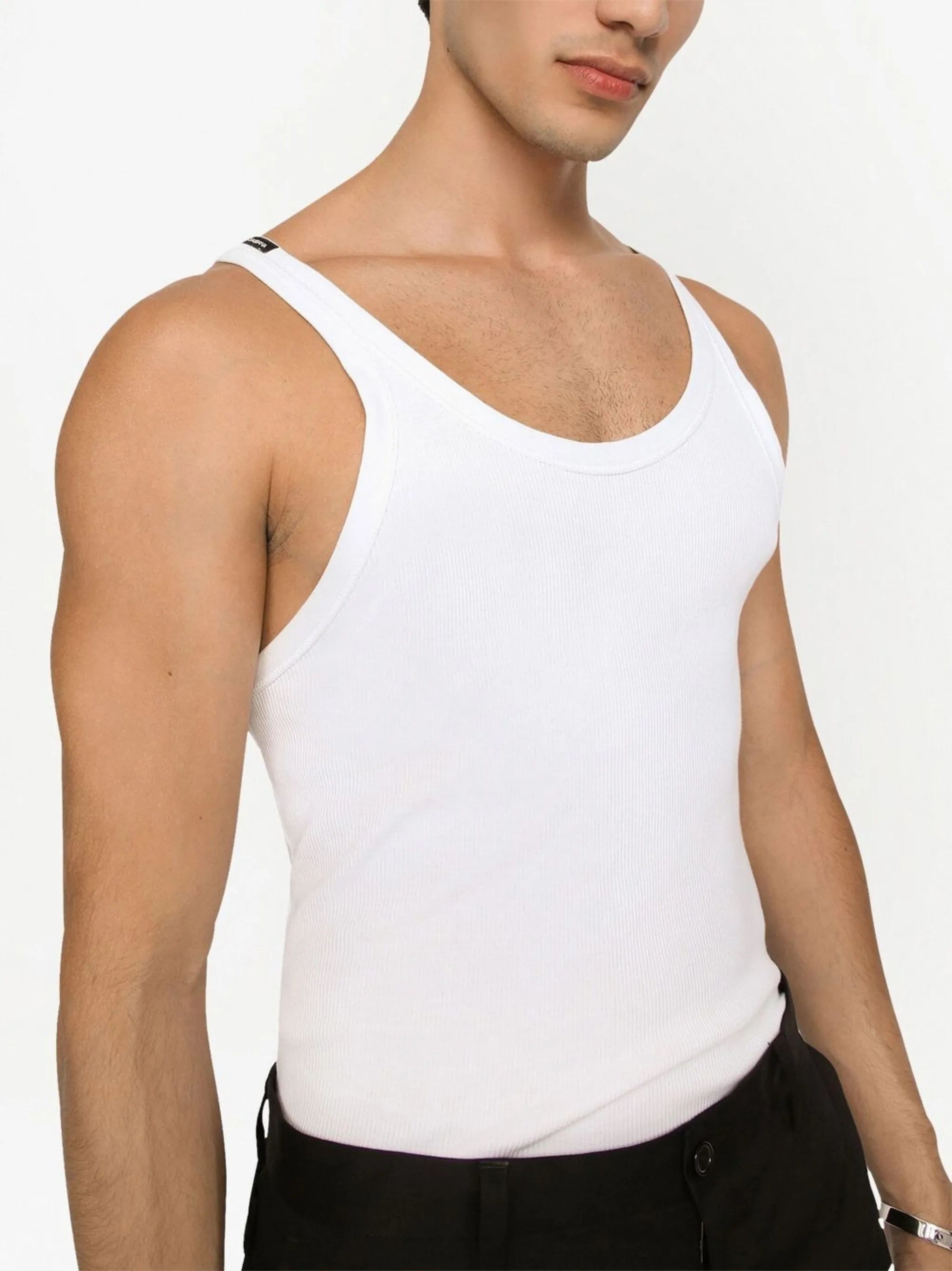 ribbed sleeveless top