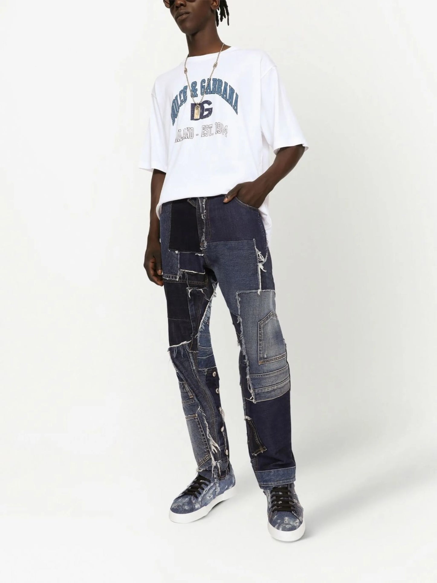 logo-print cotton T-shirt