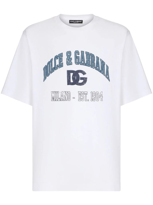 logo-print cotton T-shirt