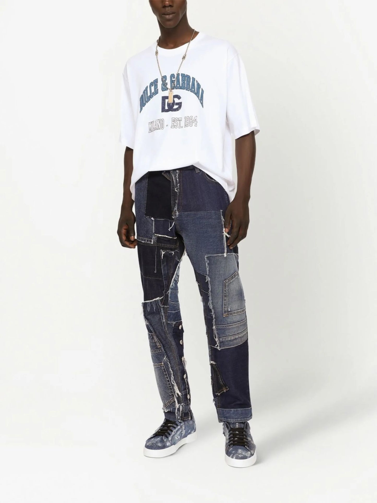 logo-print cotton T-shirt