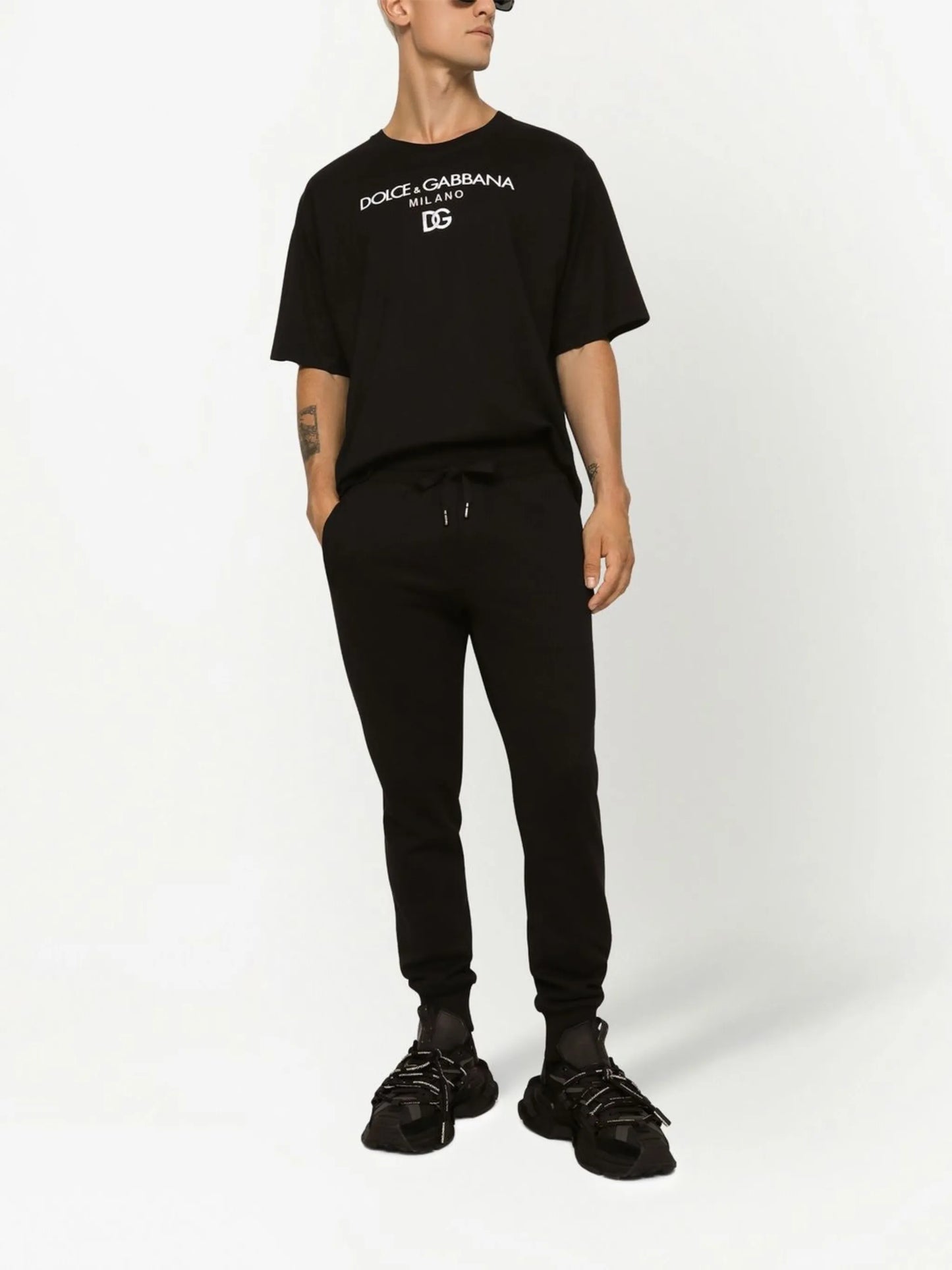 logo-embroidered cotton T-shirt