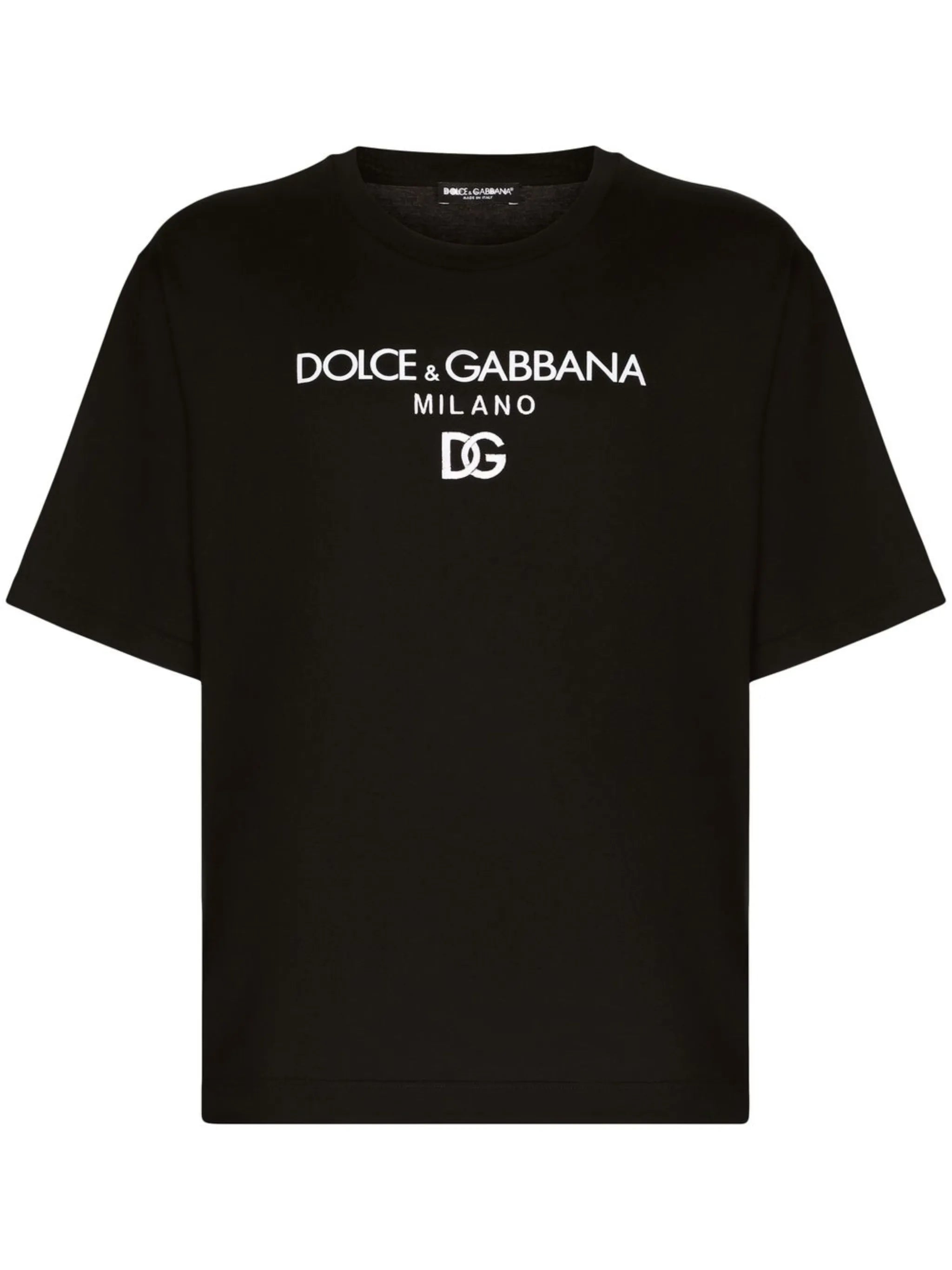 logo-embroidered cotton T-shirt