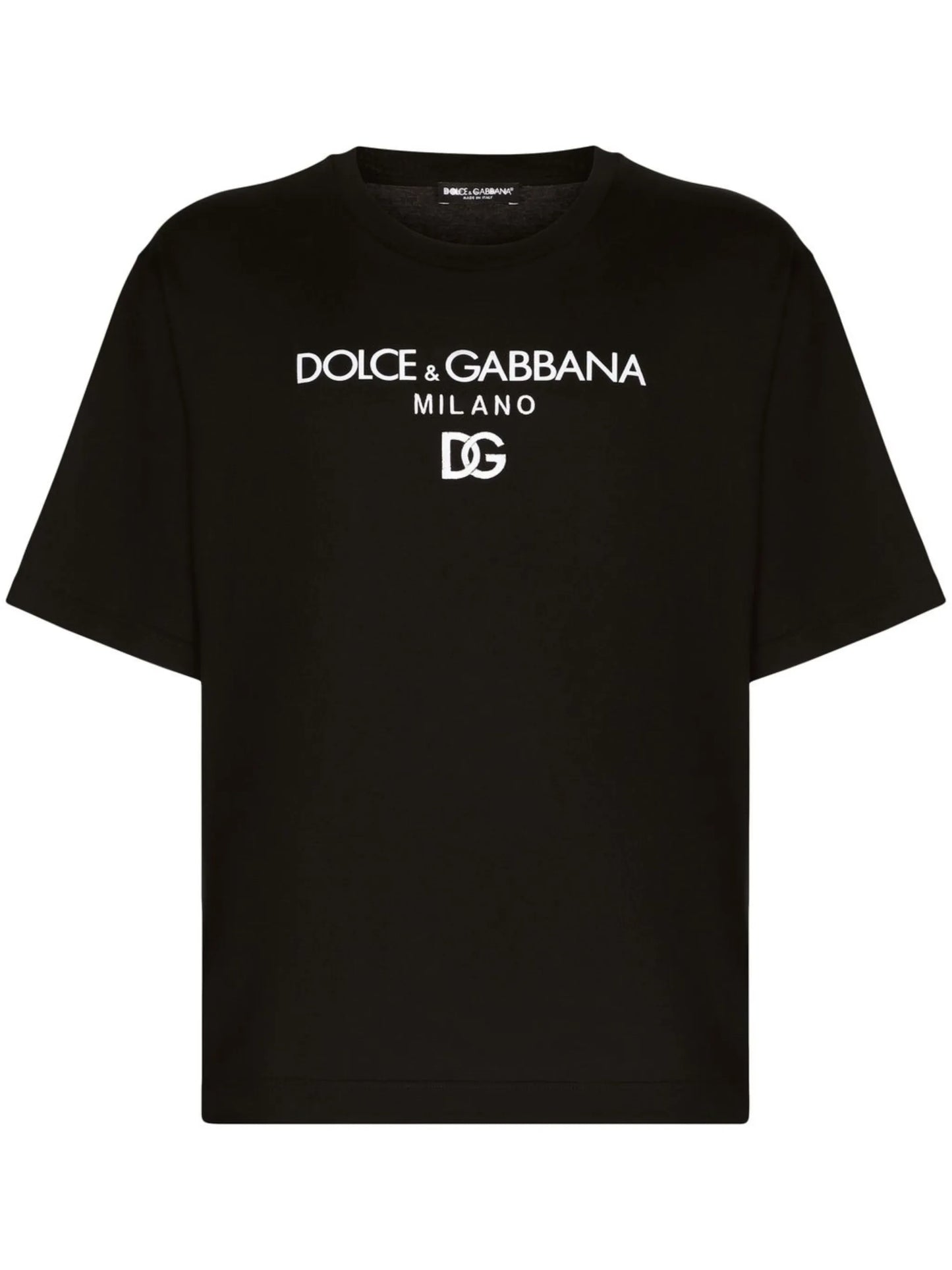 logo-embroidered cotton T-shirt