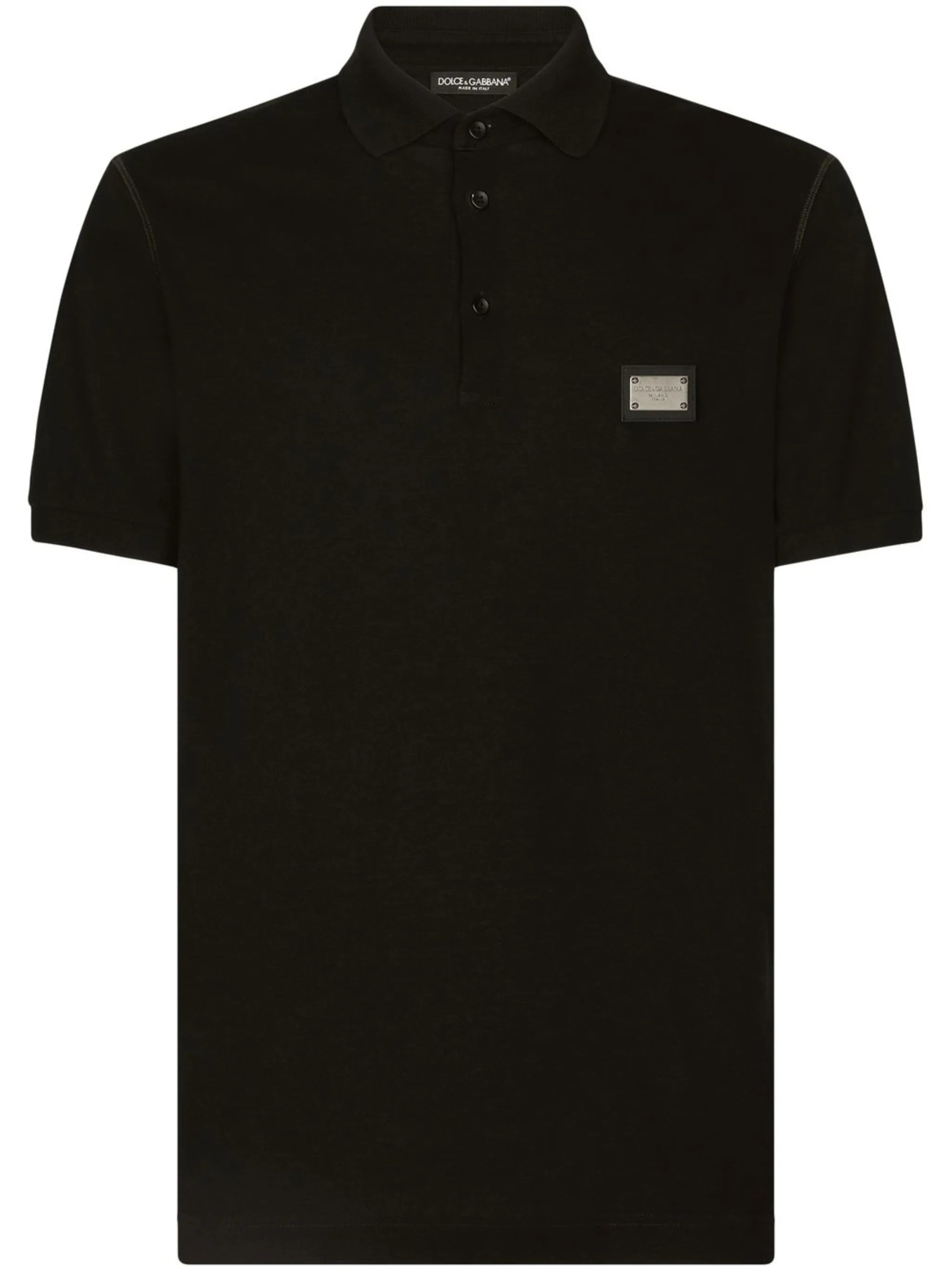 logo-tag piqué polo shirt