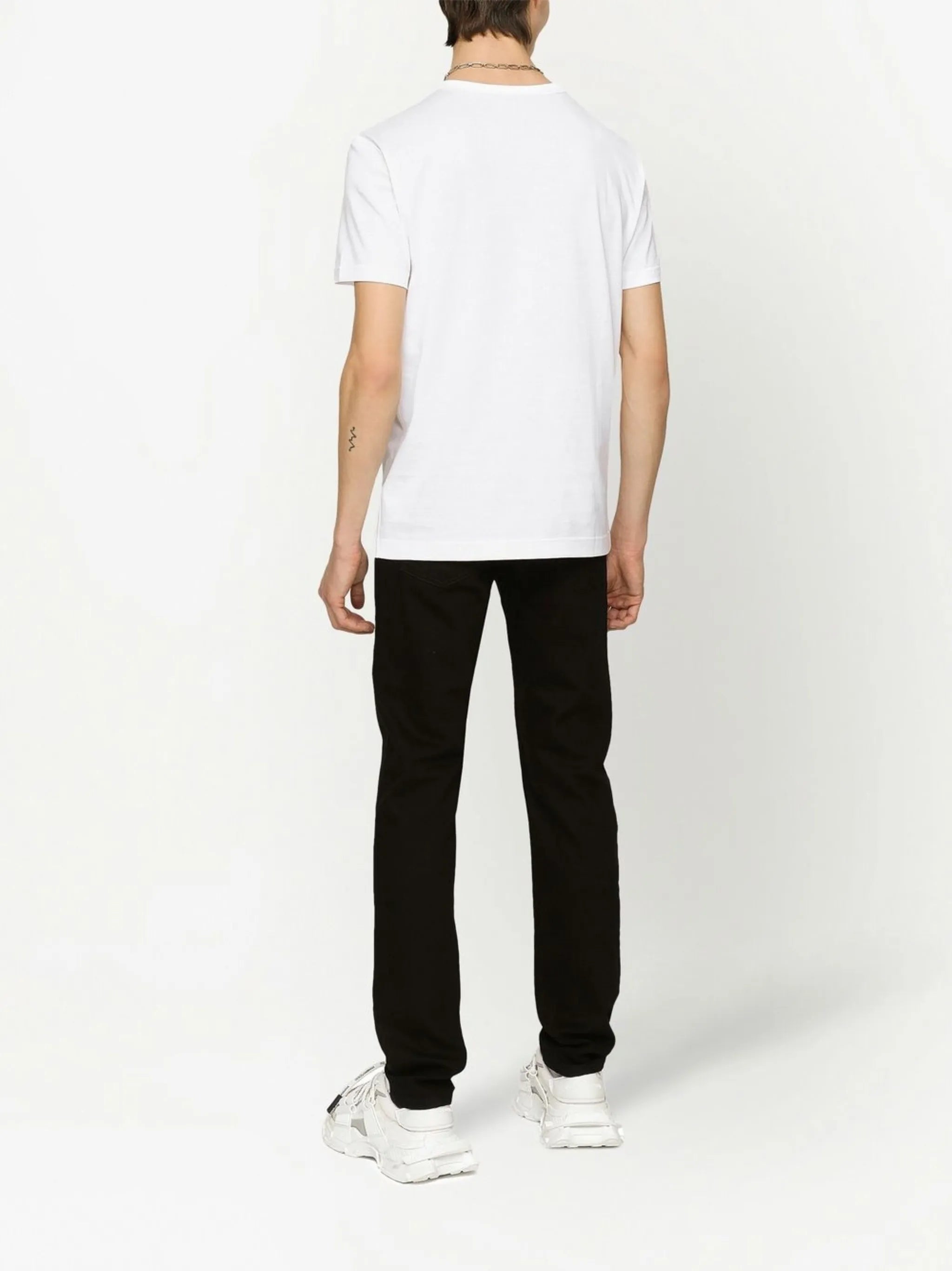 Cotton T-shirt with branded tag