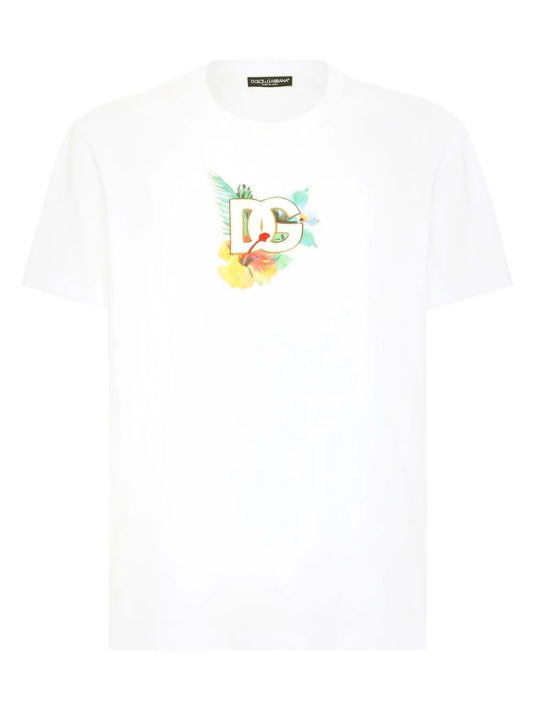 logo-print cotton T-shirt