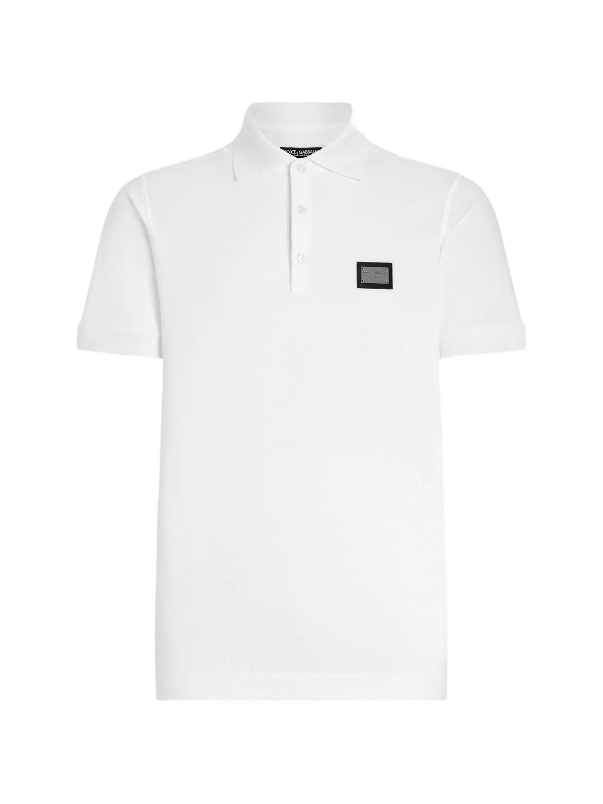 logo-tag piqué polo shirt