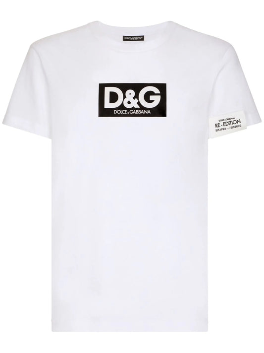 logo-patch cotton T-shirt