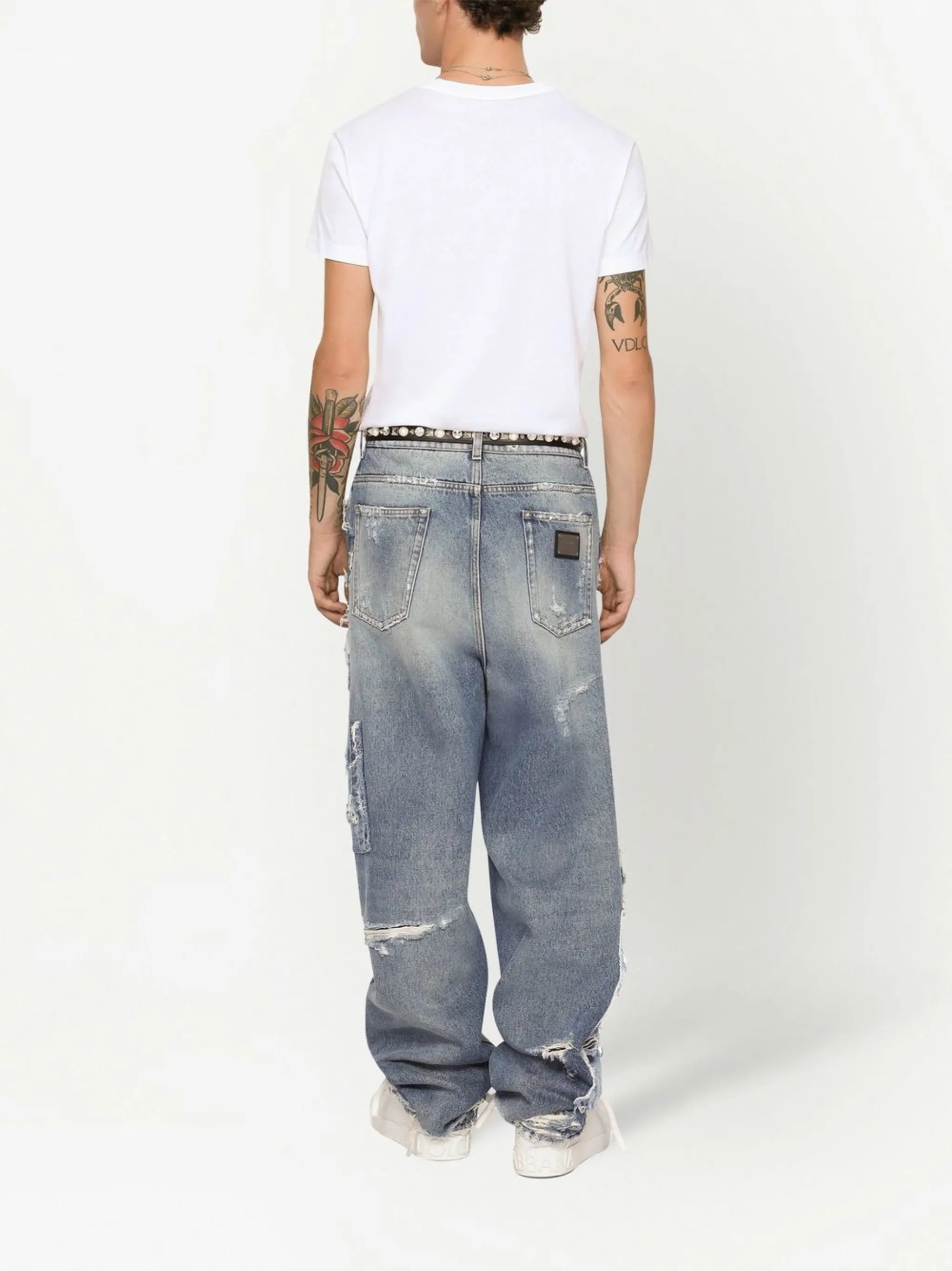 logo-patch cotton T-shirt