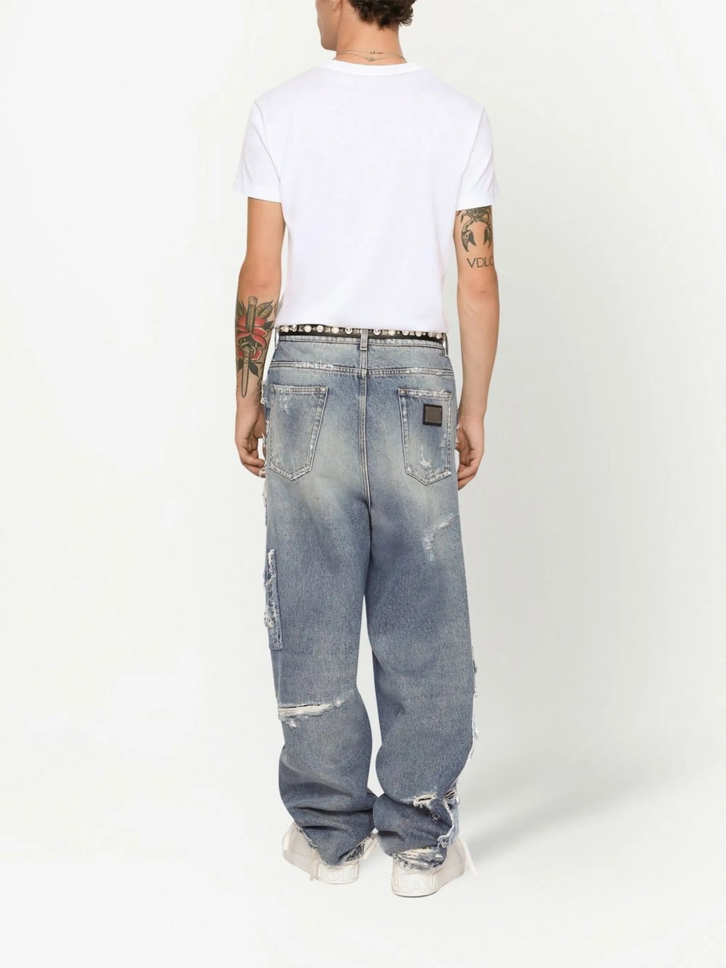 logo-patch cotton T-shirt