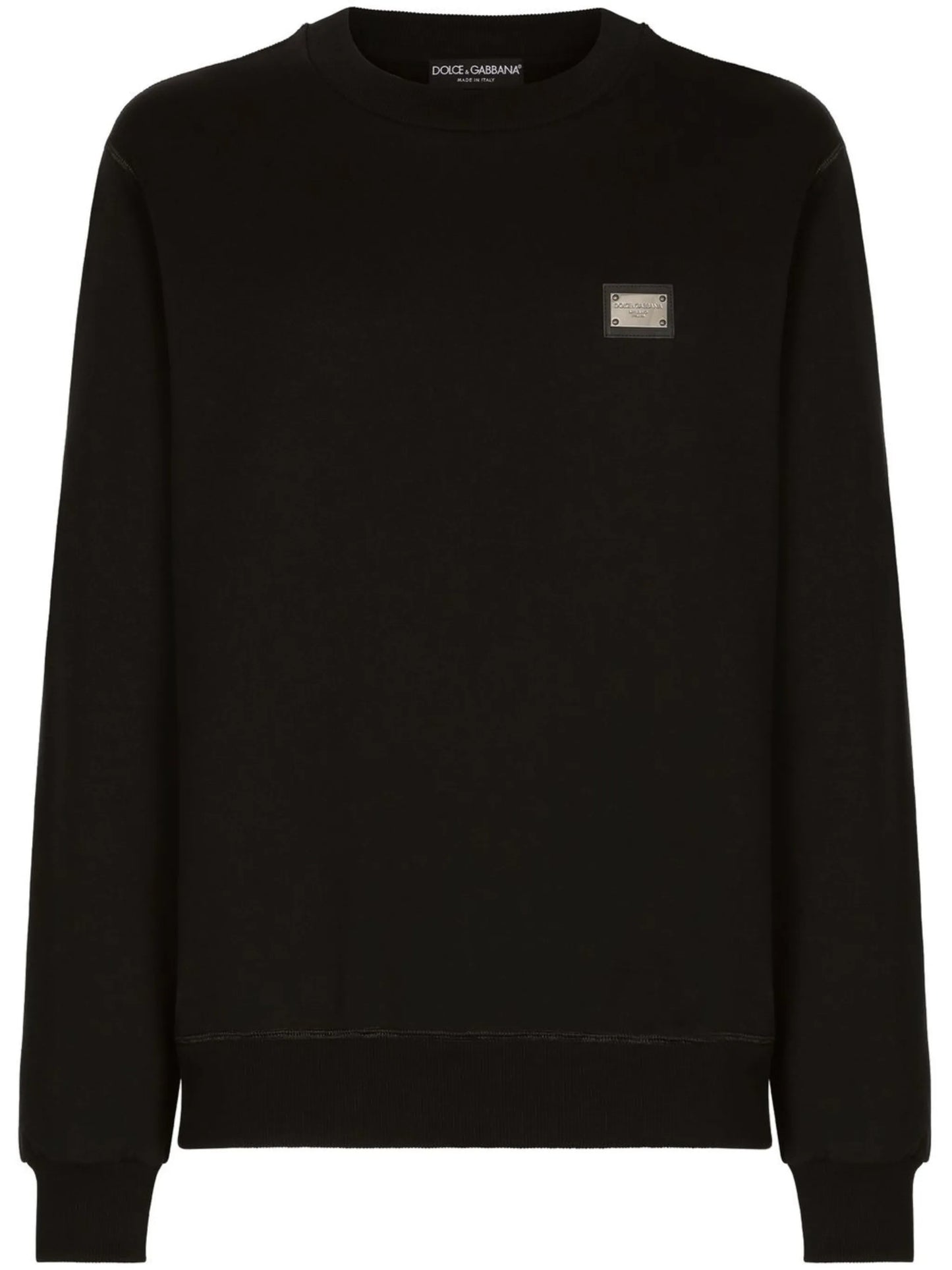 logo-tag cotton sweatshirt