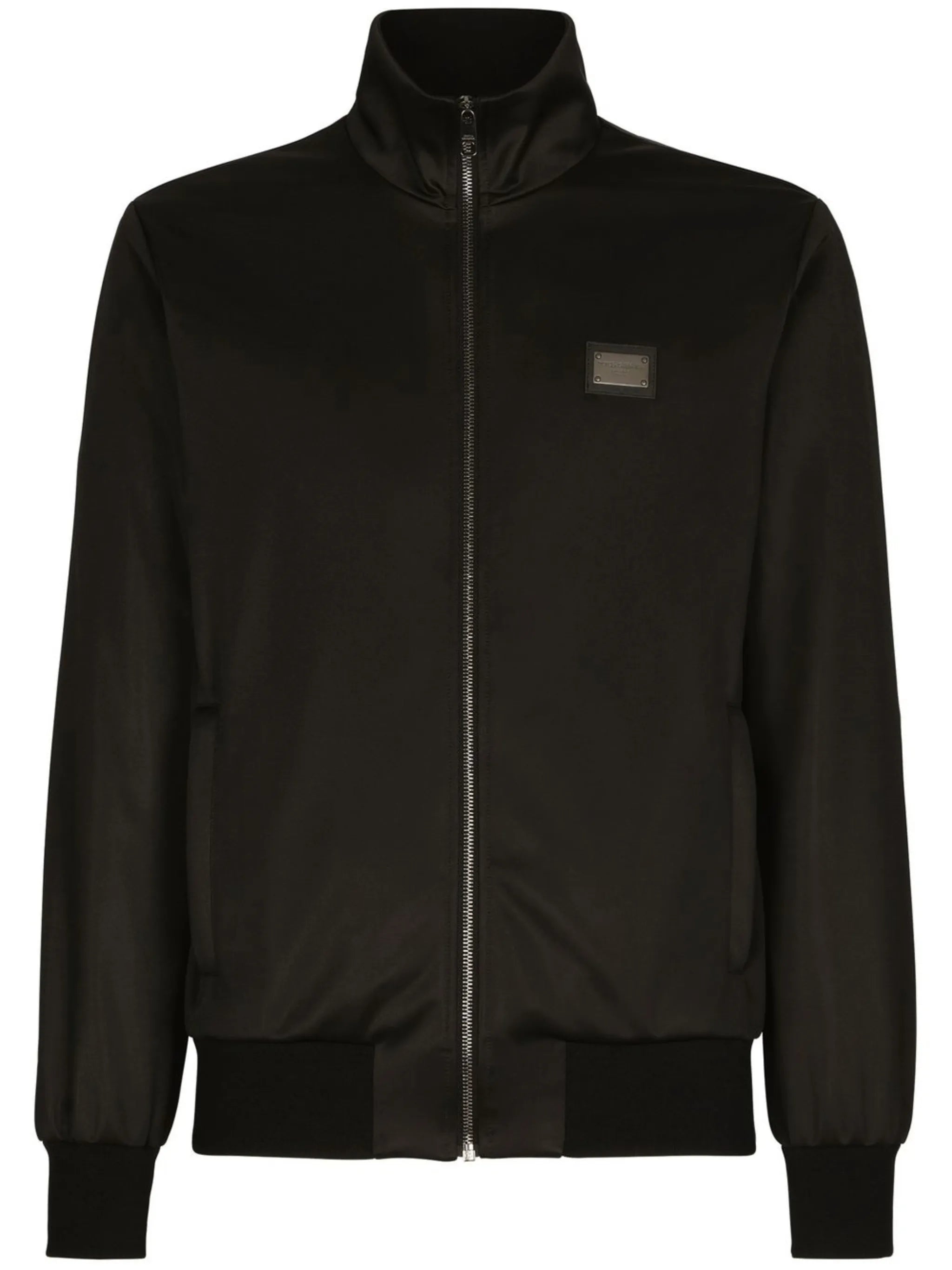 logo-tag zip-up sweatshirt