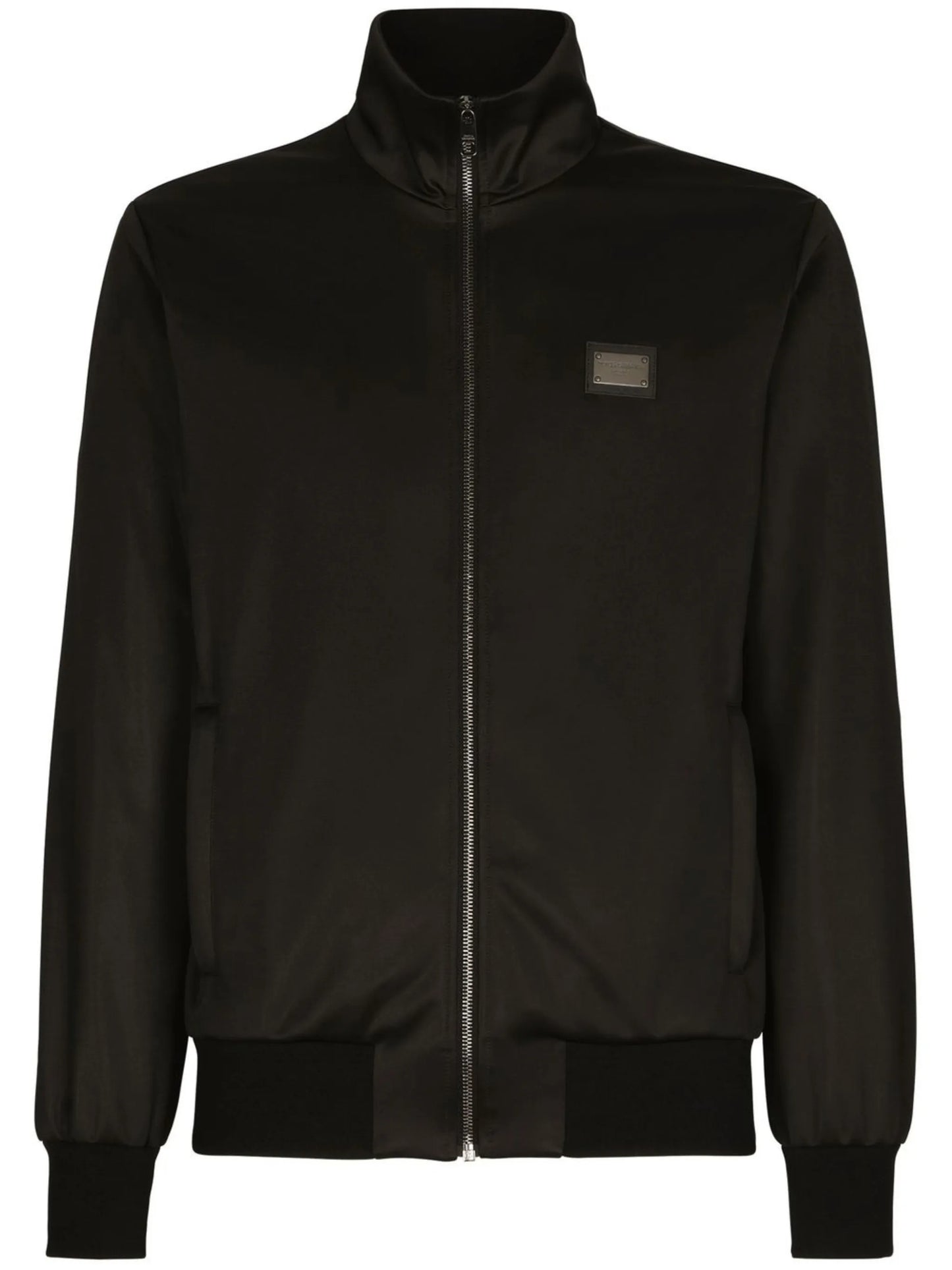 logo-tag zip-up sweatshirt