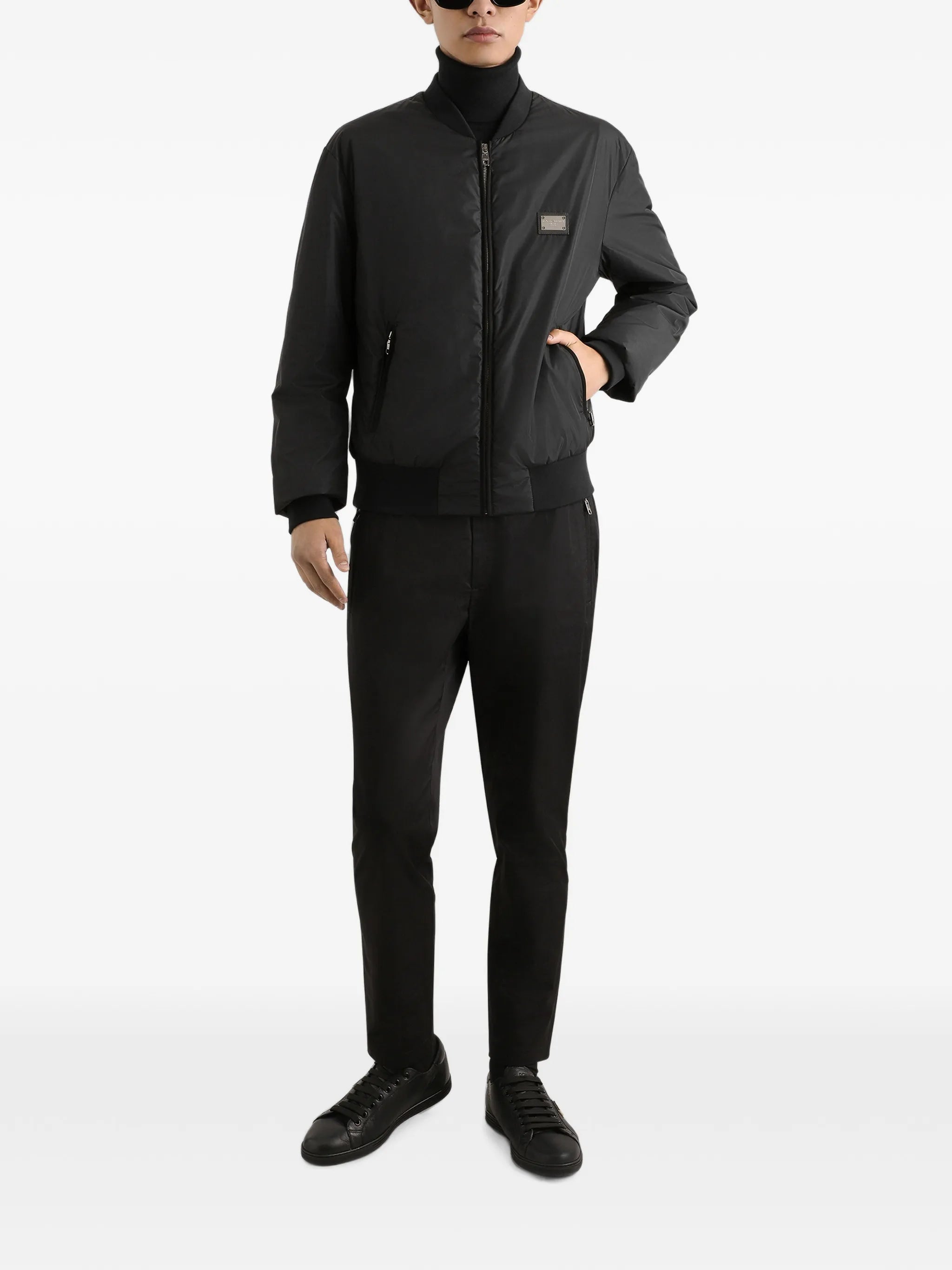 logo-tag track jacket