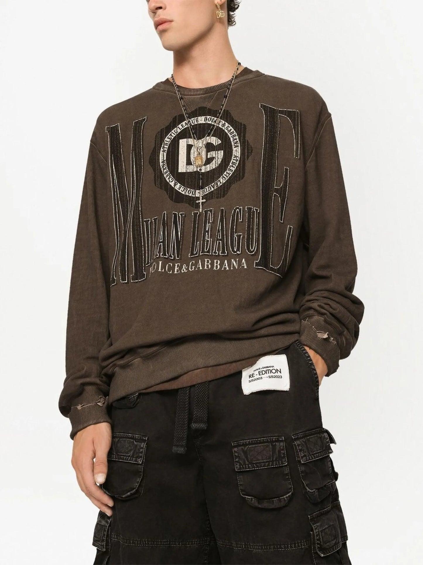 logo-print cotton sweatshirt