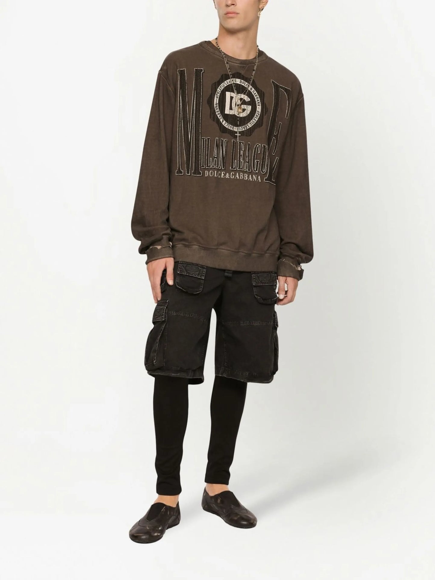 logo-print cotton sweatshirt