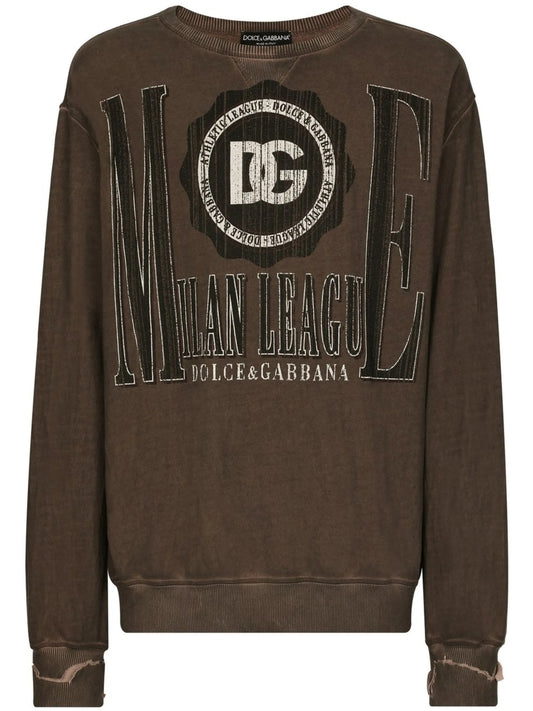 logo-print cotton sweatshirt