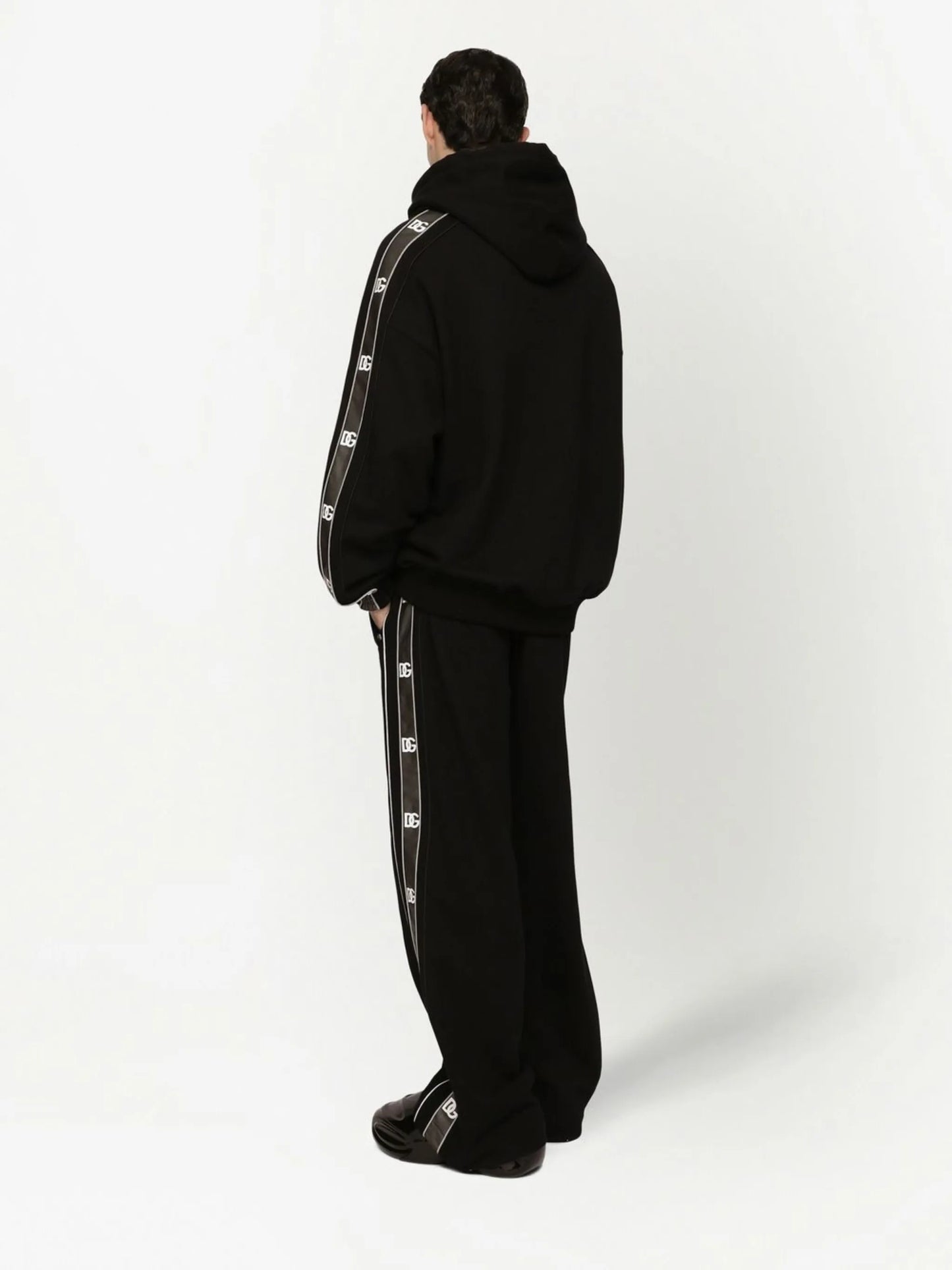logo-tape hoodie