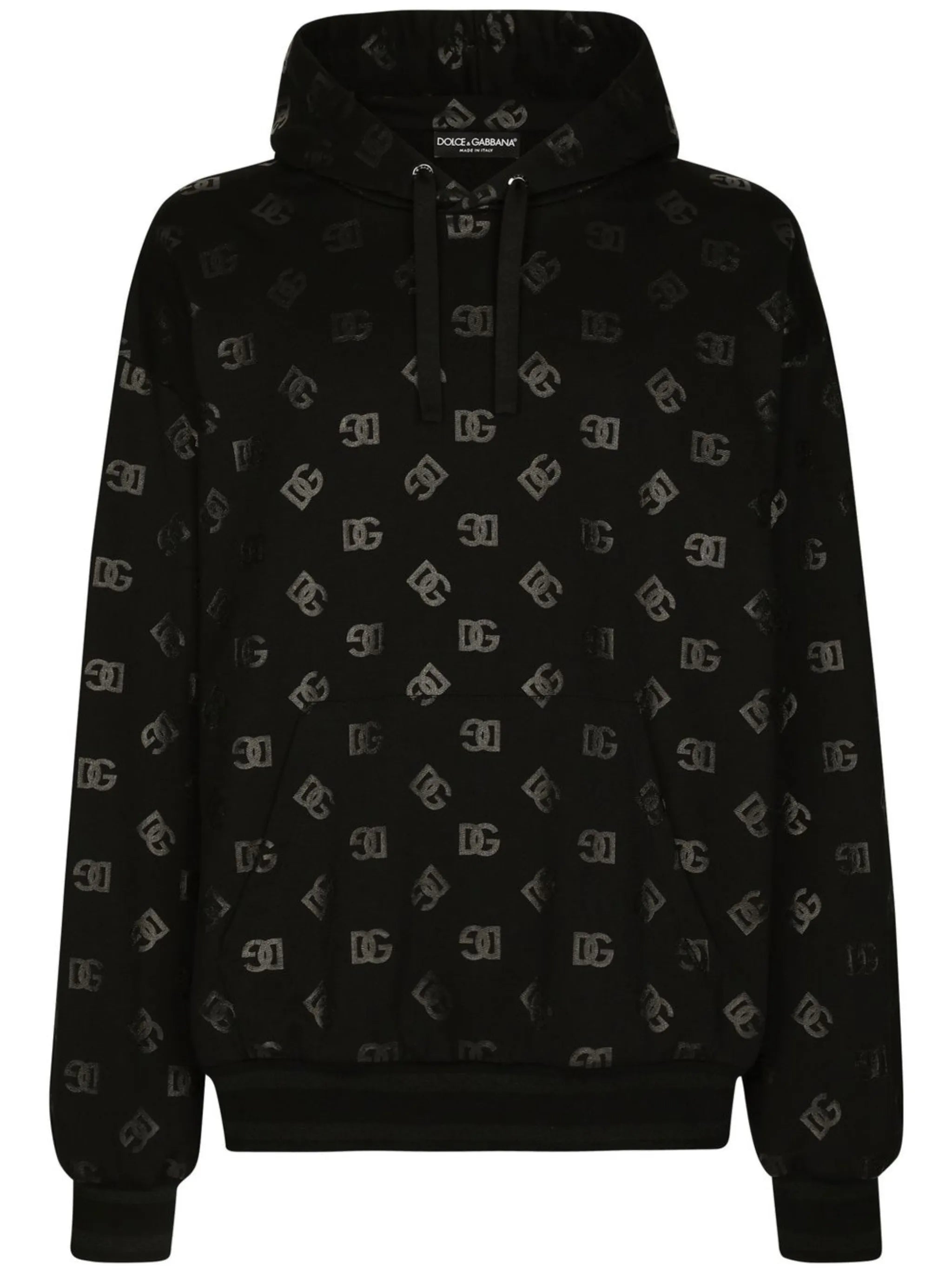 logo-print drawstring hoodie