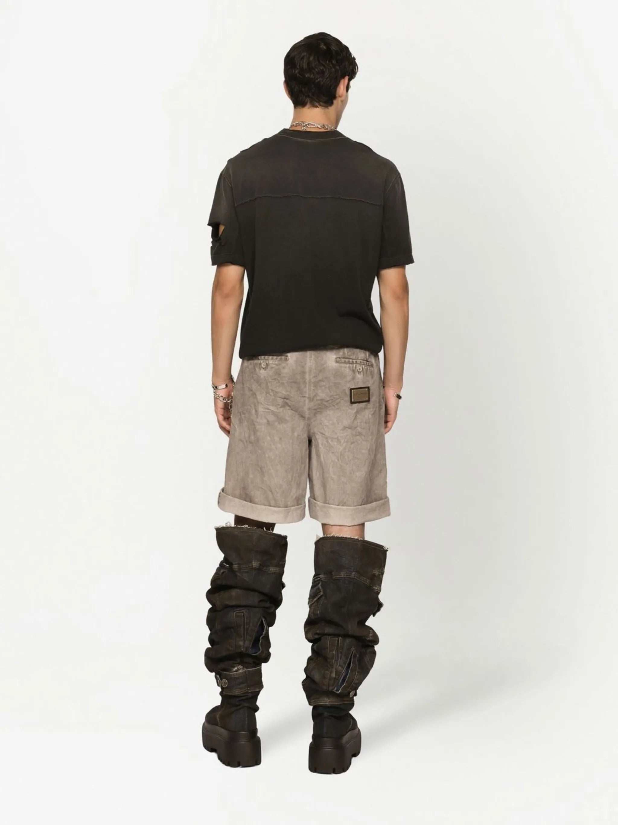 garment-dyed cotton shorts