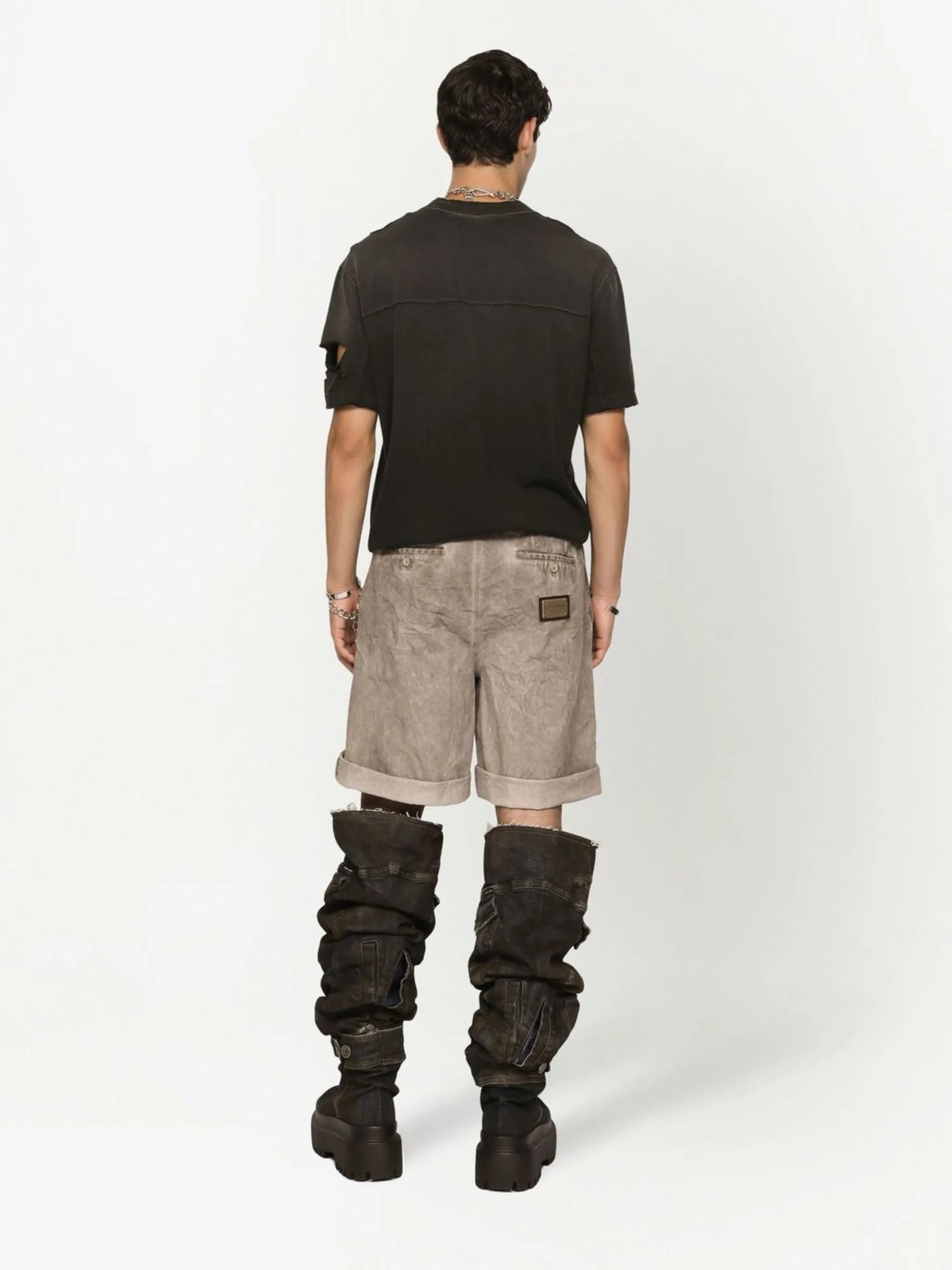 garment-dyed cotton shorts