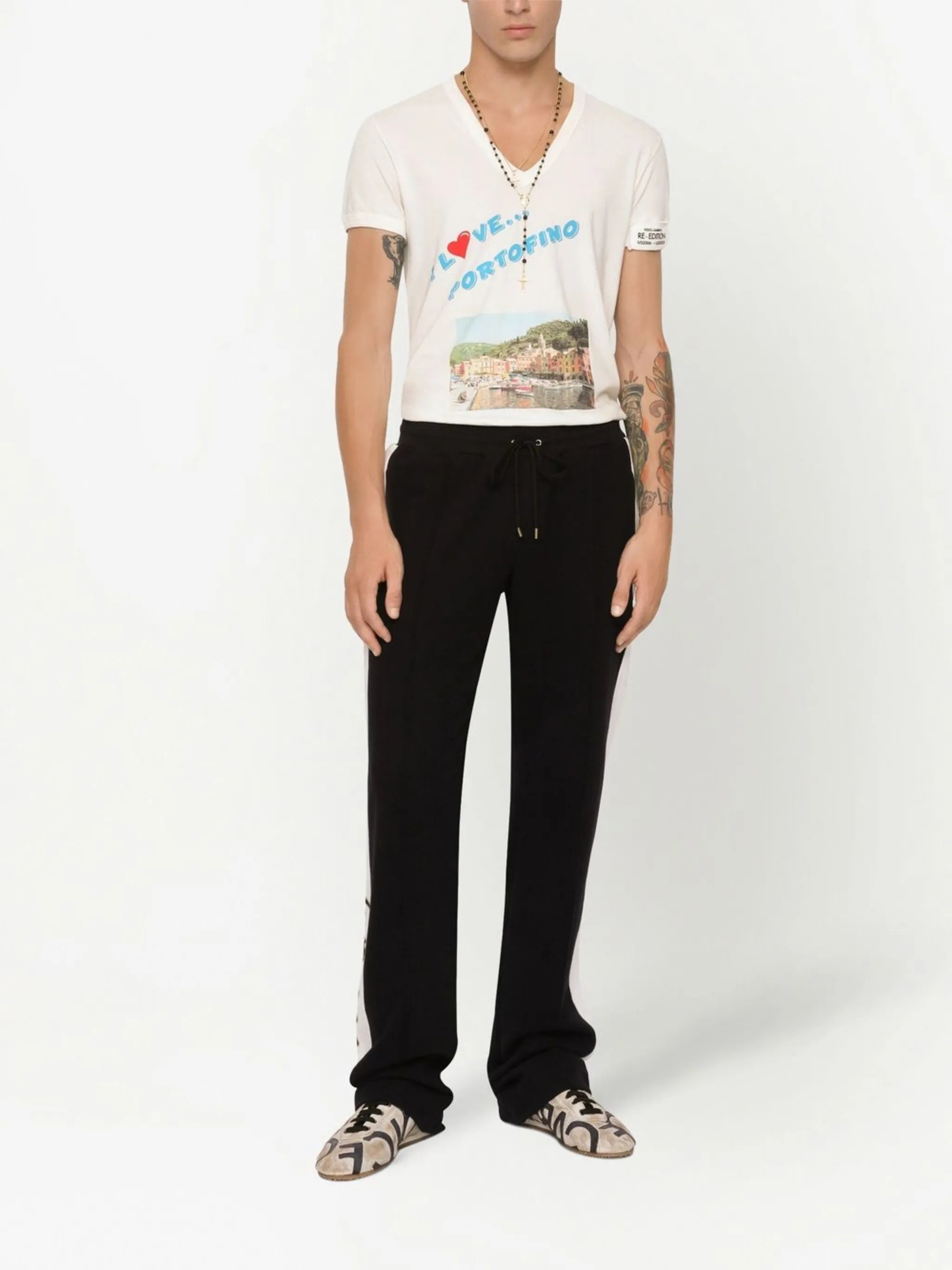 embroidered track pants