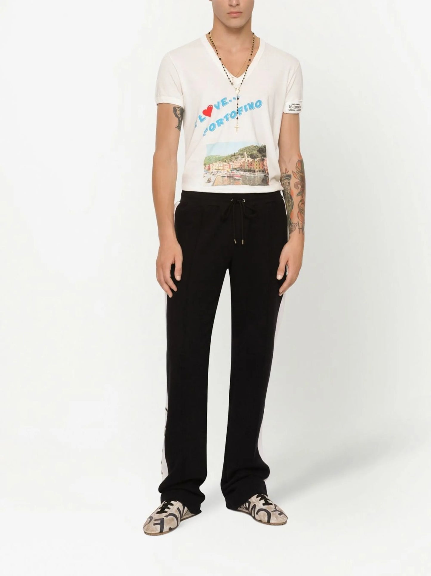 embroidered track pants