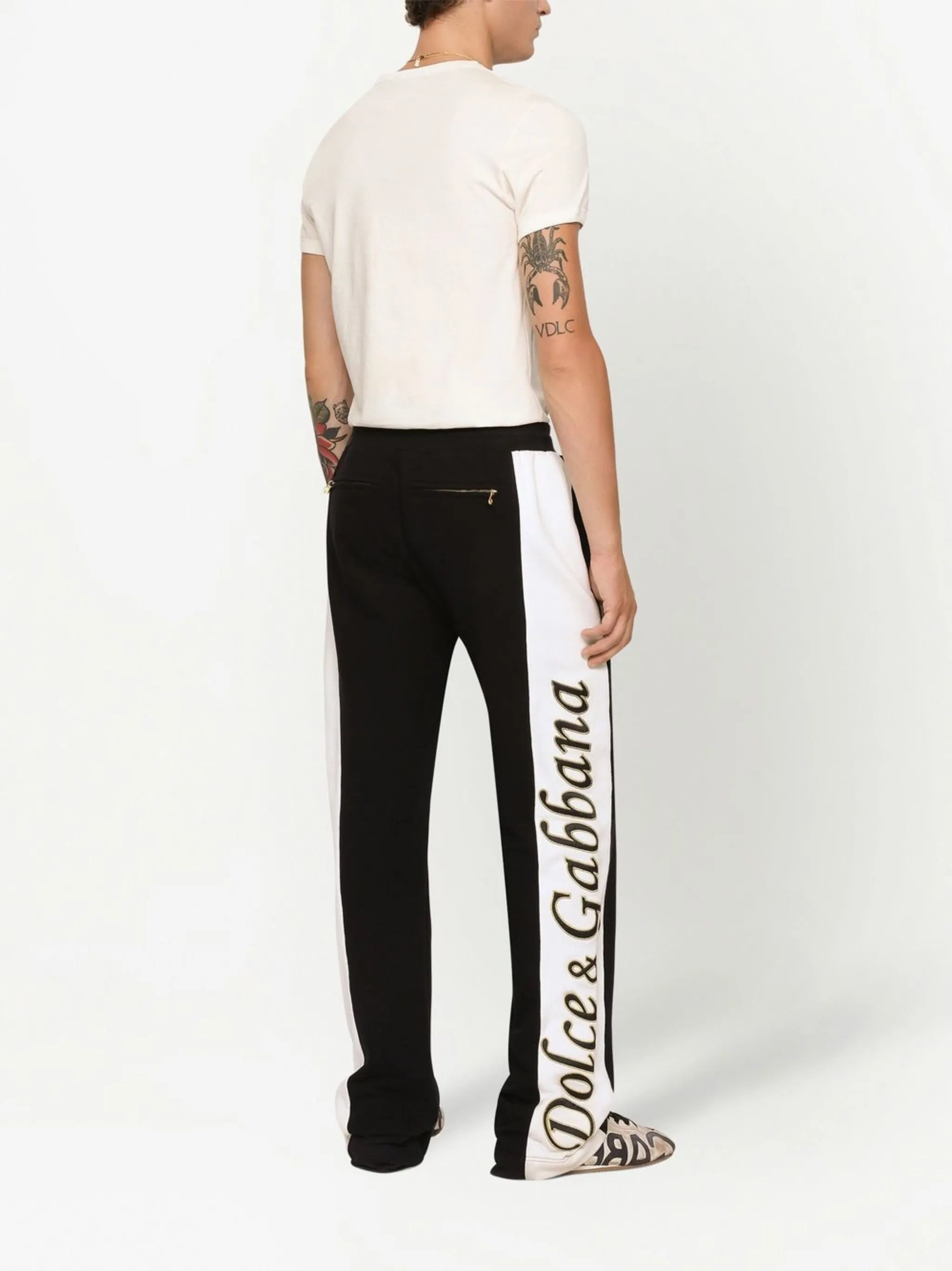 embroidered track pants