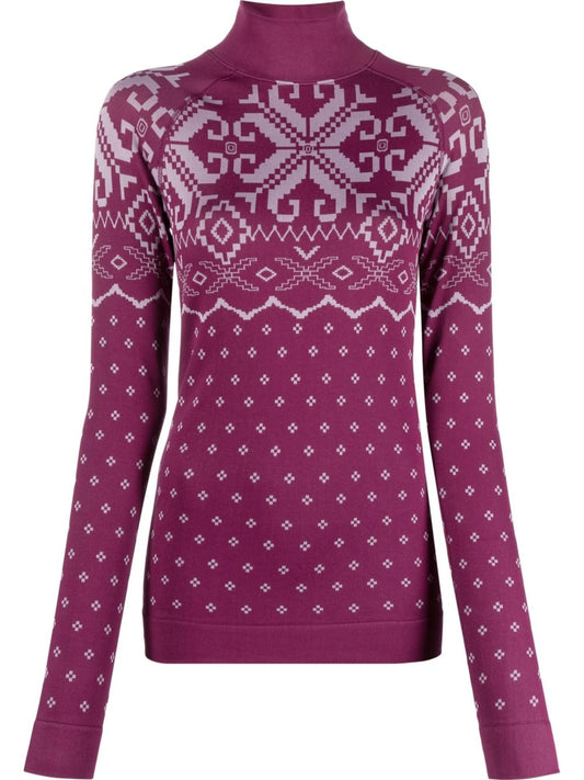 Fair Isle base layer ski top