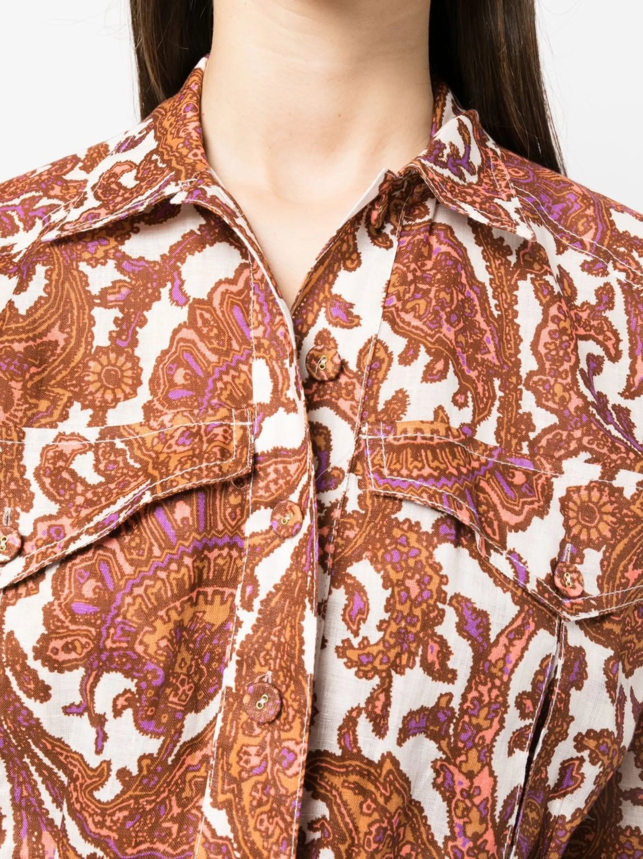 floral-print short-sleeve playsuit