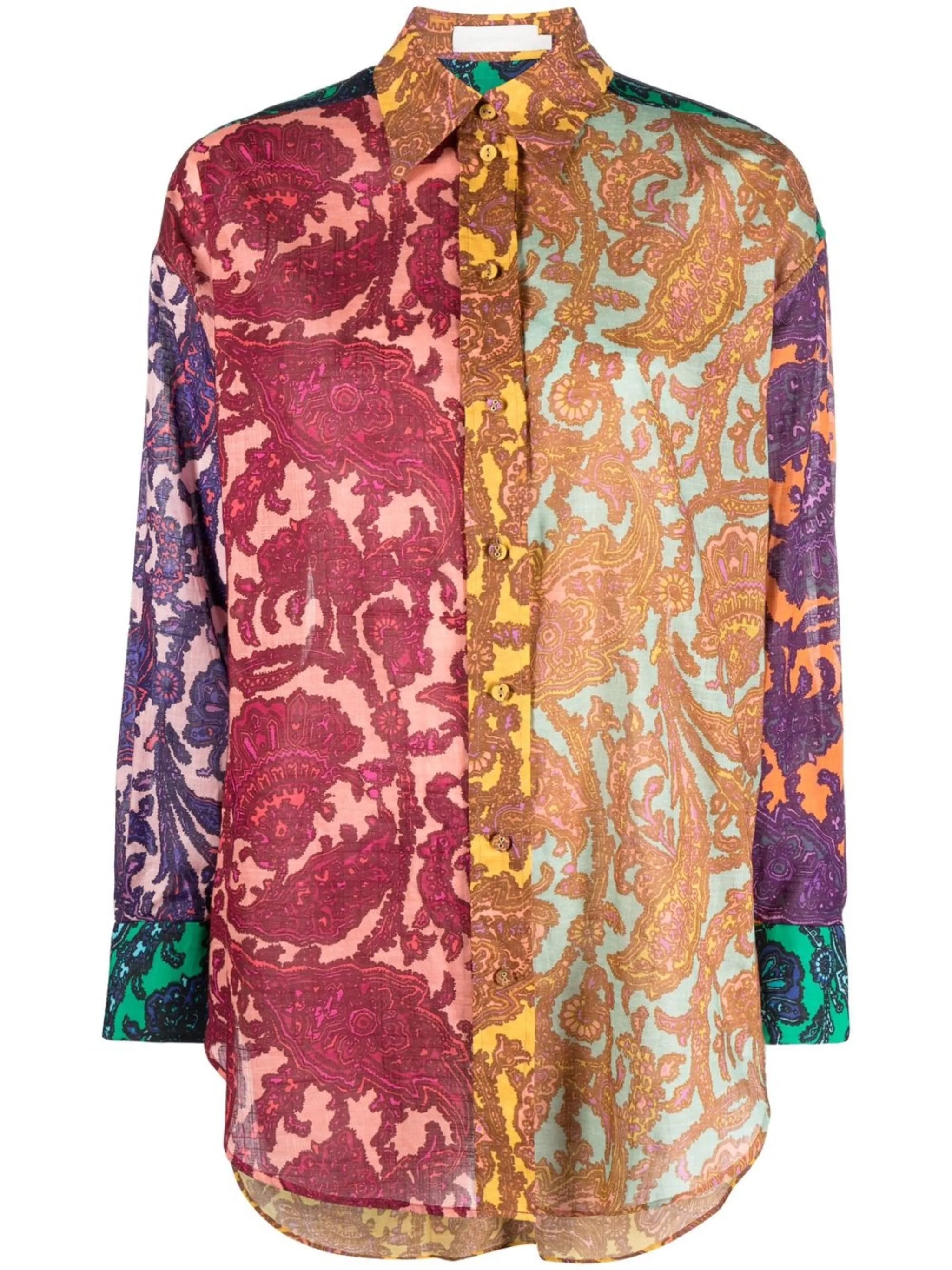 Tiggy patchwork cotton shirt
