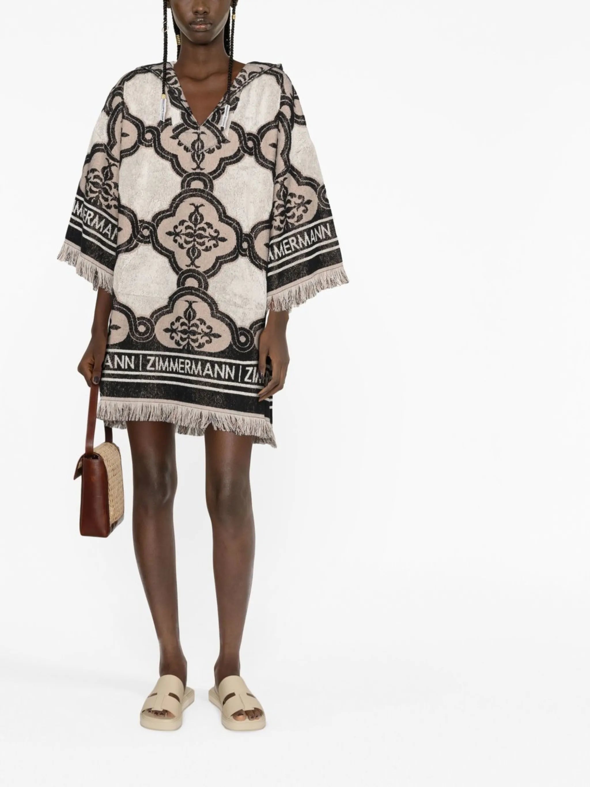 towelling-finish Clover minidress