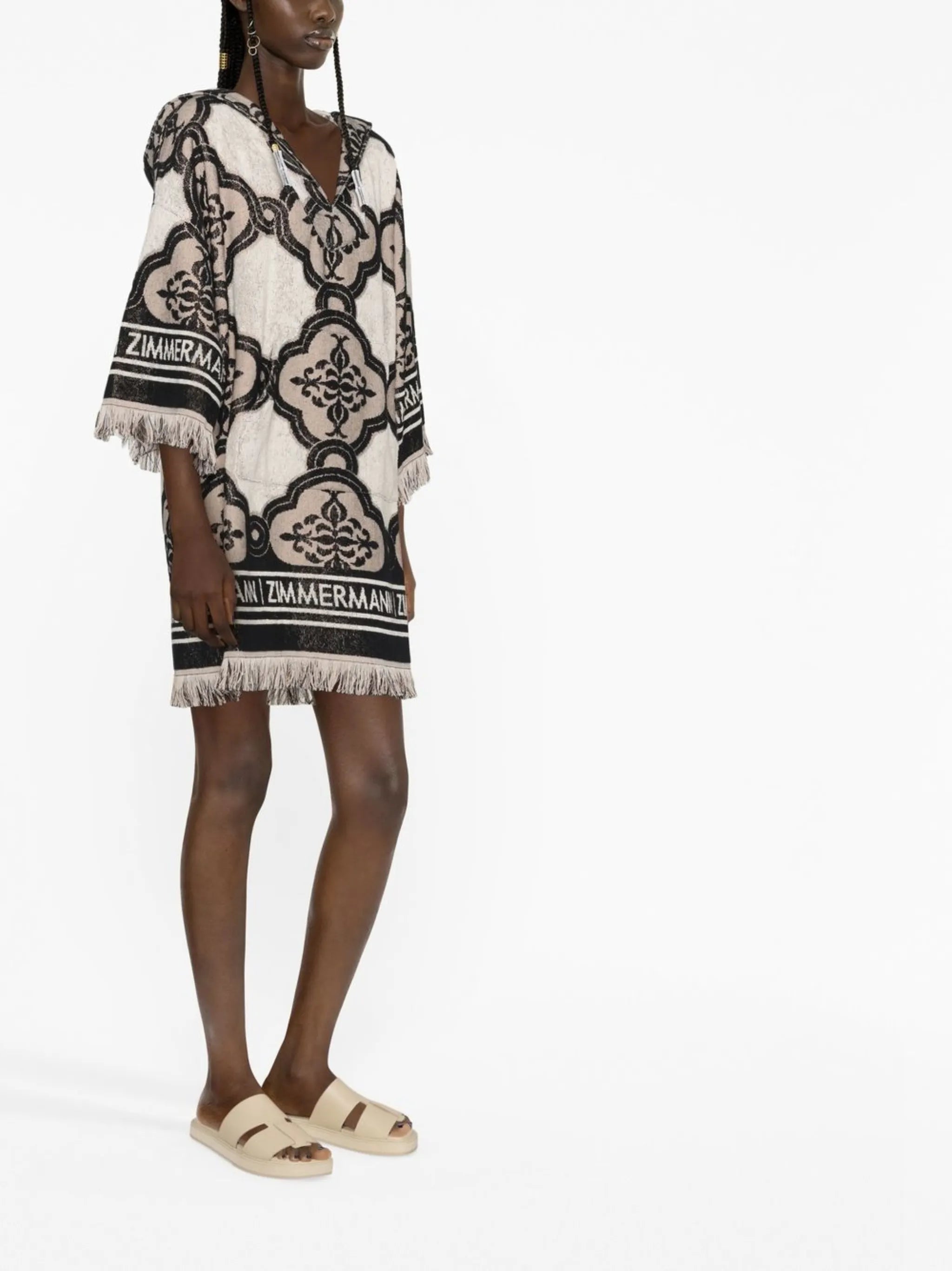 towelling-finish Clover minidress
