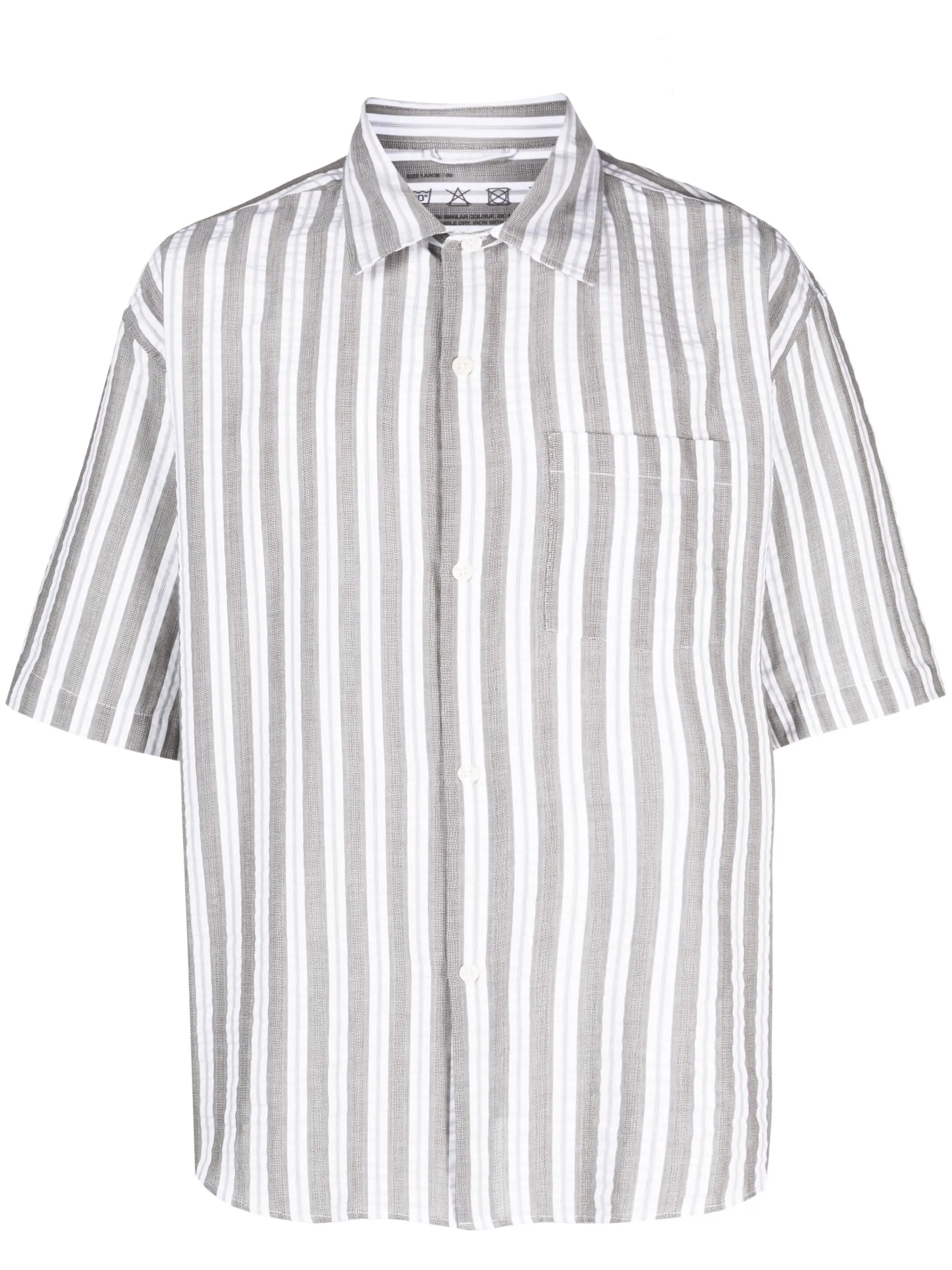 striped short-sleeve shirt